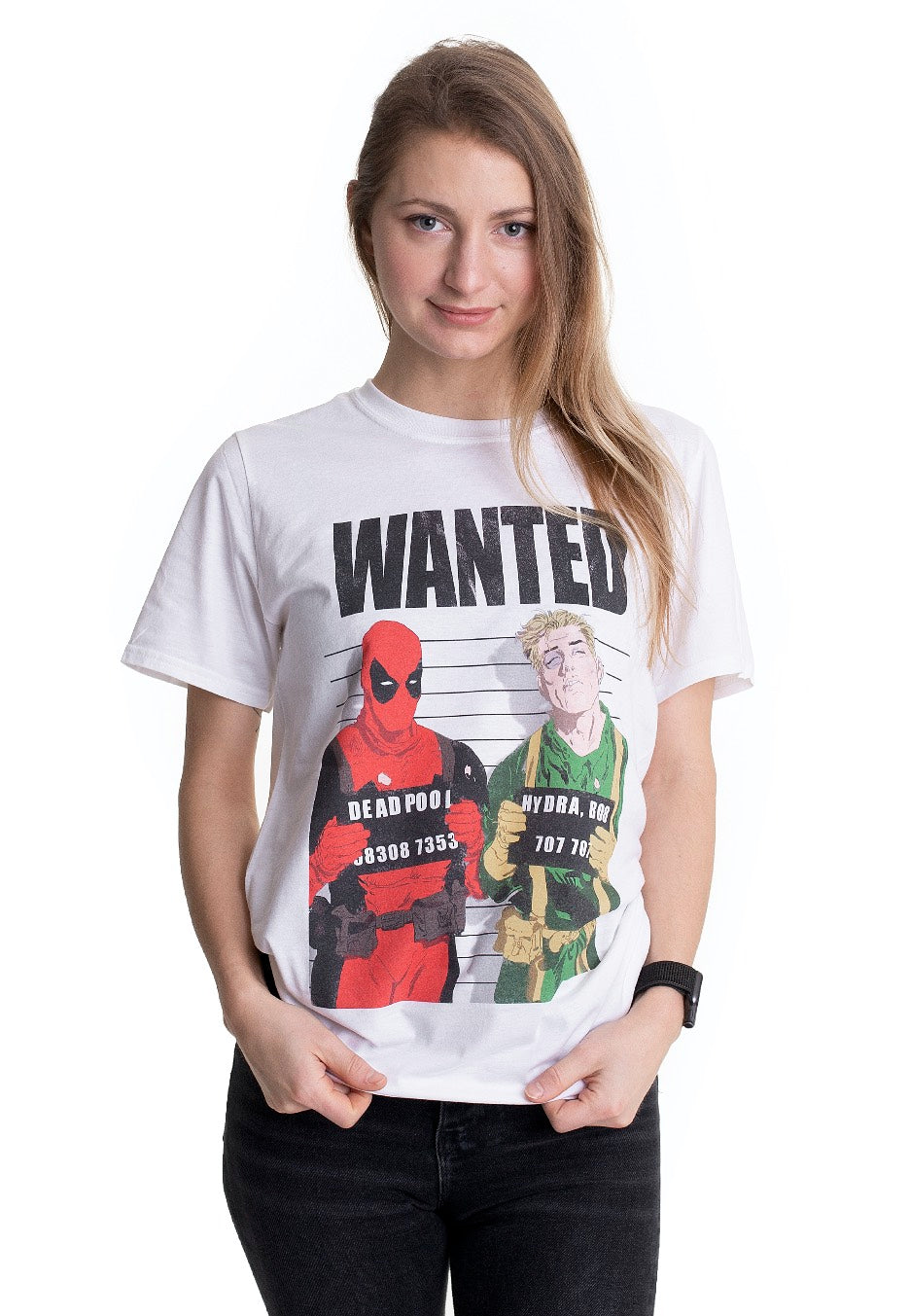 Deadpool - Wanted White - T-Shirt | Women-Image