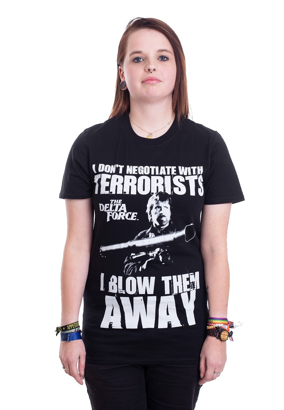 The Delta Force - I Blow Terrorists Away - T-Shirt | Women-Image