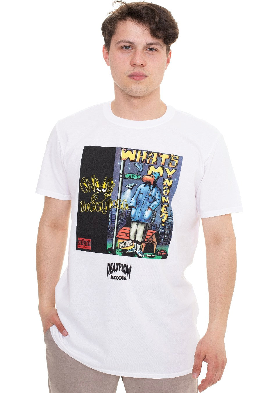 Death Row Records - Snoop Dog White - T-Shirt | Men-Image