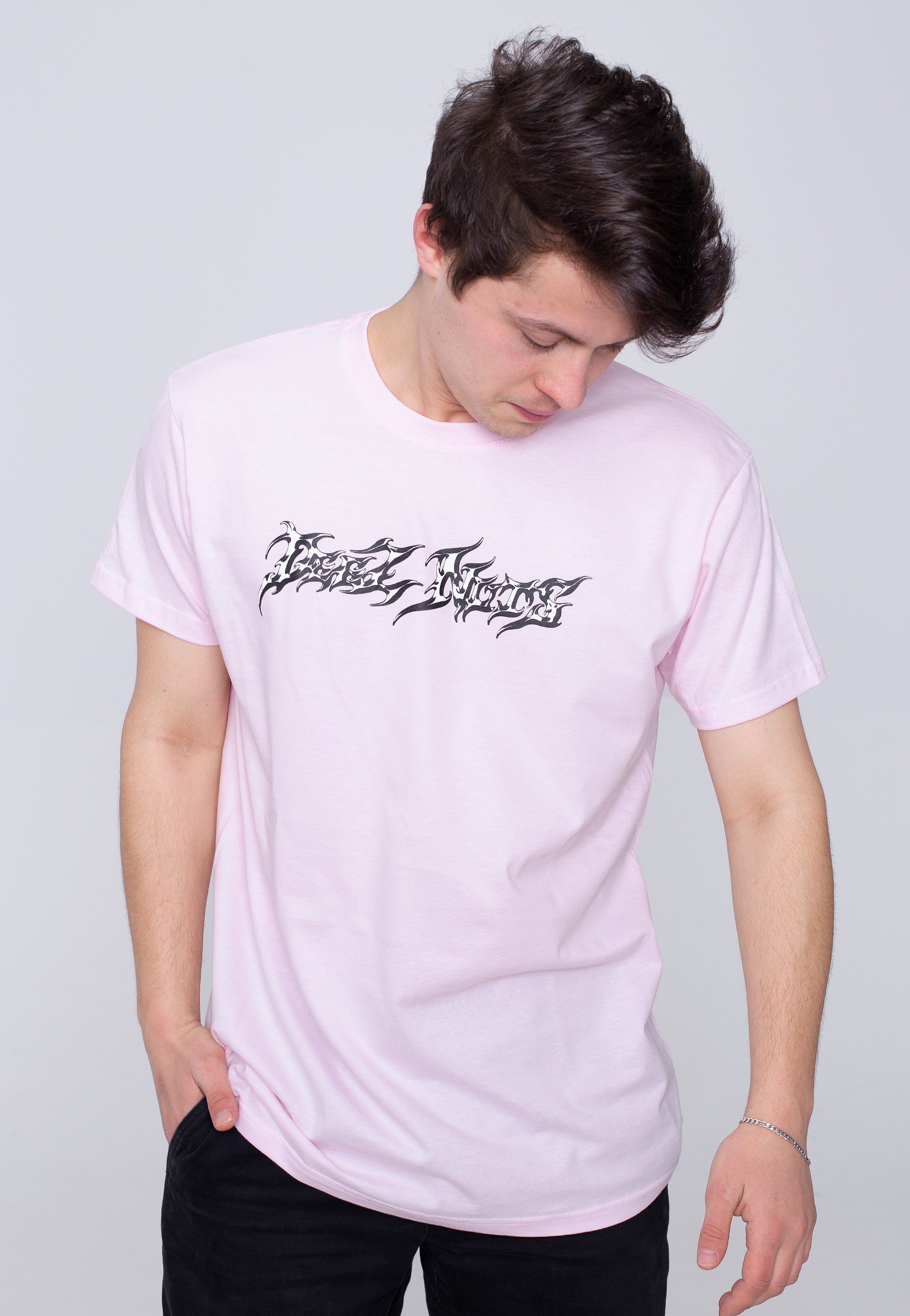 Deez Nuts - Chrome Logo Light Pink Eco - T-Shirt | Men-Image