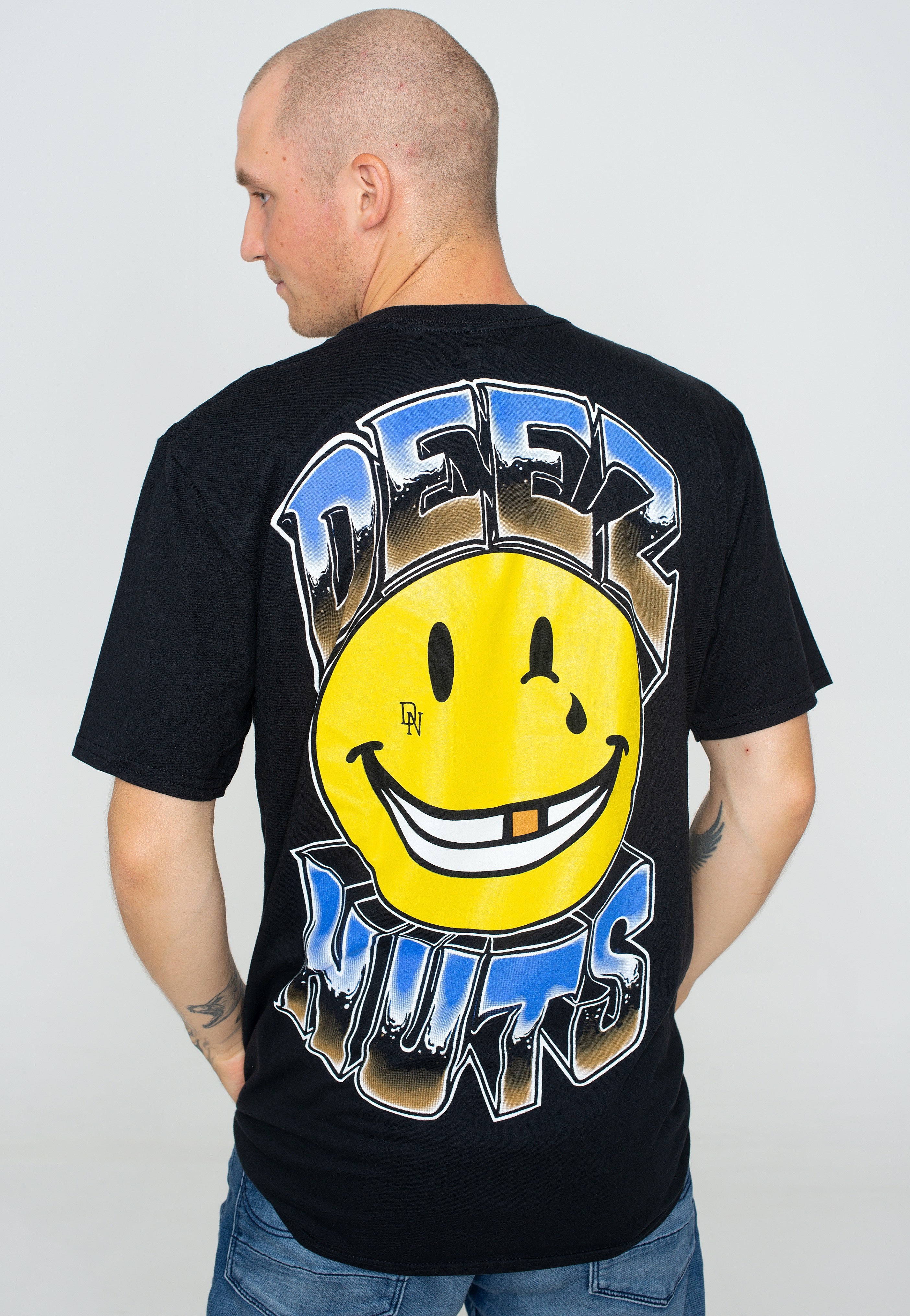 Deez Nuts - Chrome Logo Smiley - T-Shirt | Men-Image