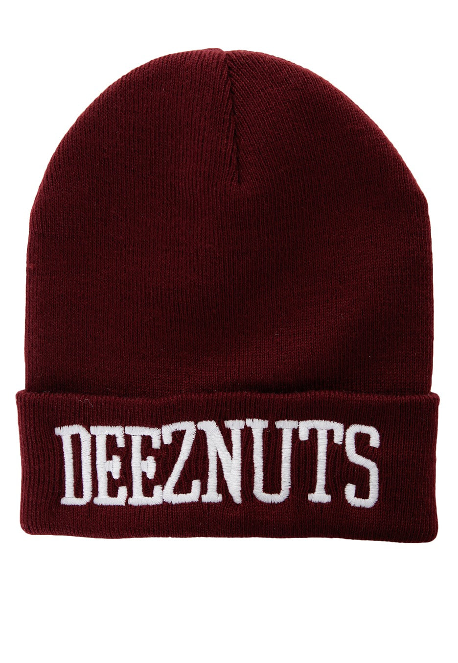 Deez Nuts - Logo Premium Burgundy - Long Beanie | Neutral-Image