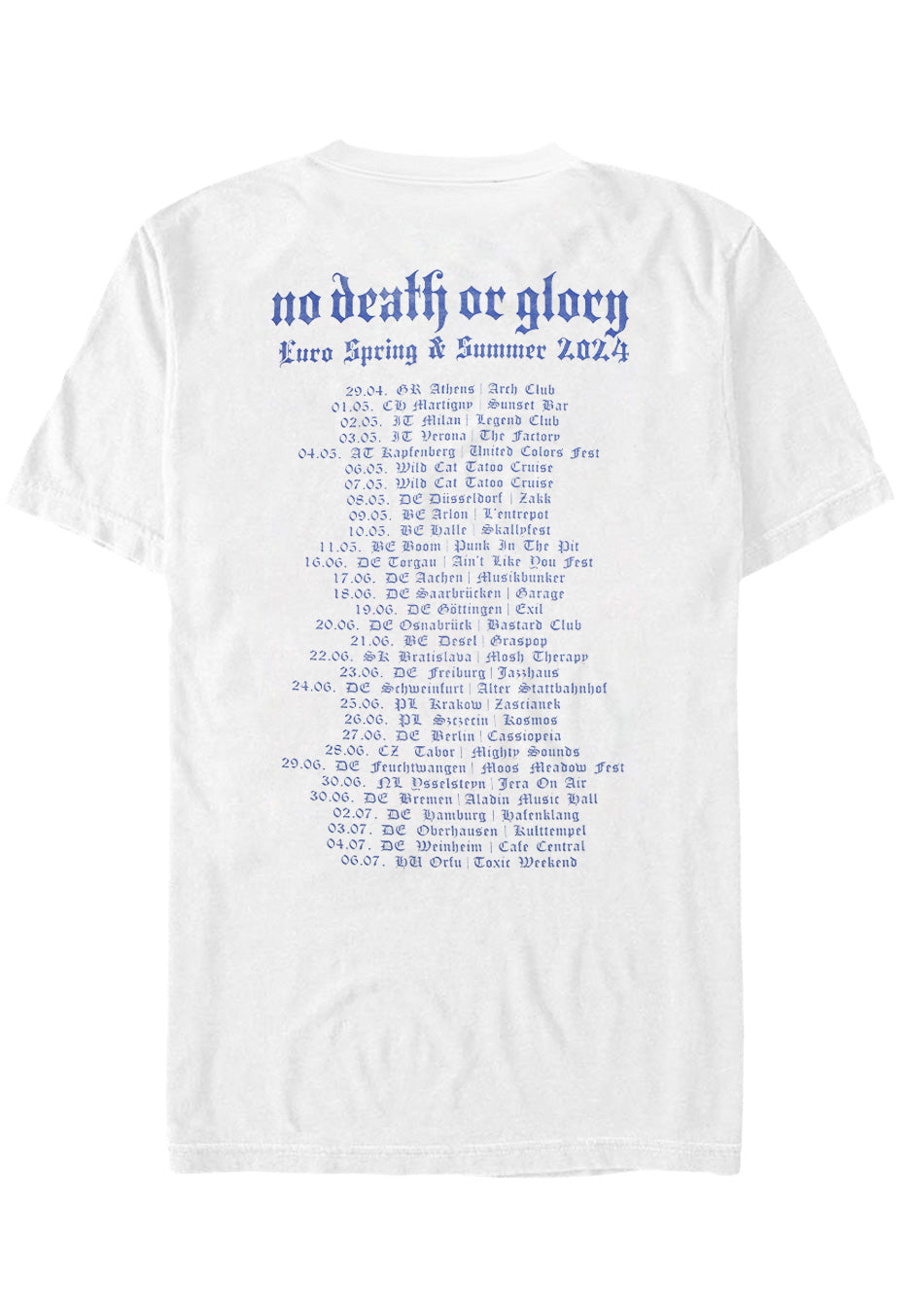 Deez Nuts - No Death Or Glory Tour 2024 White - T-Shirt | Neutral-Image