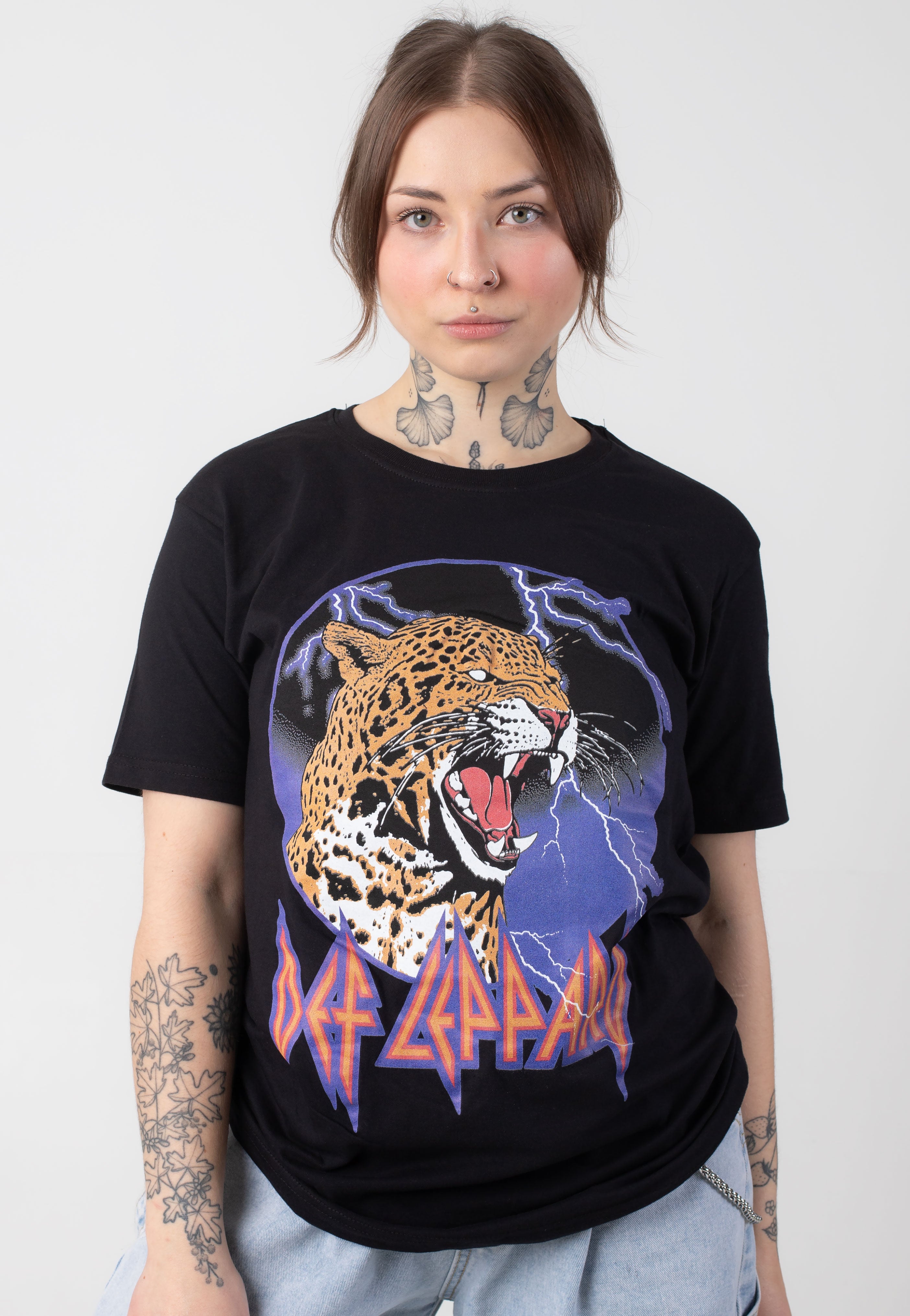 Def Leppard - Lightning Leopard - T-Shirt | Women-Image