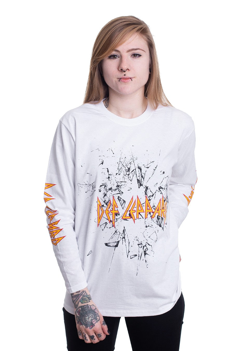 Def Leppard - Shatter White - Longsleeve | Women-Image