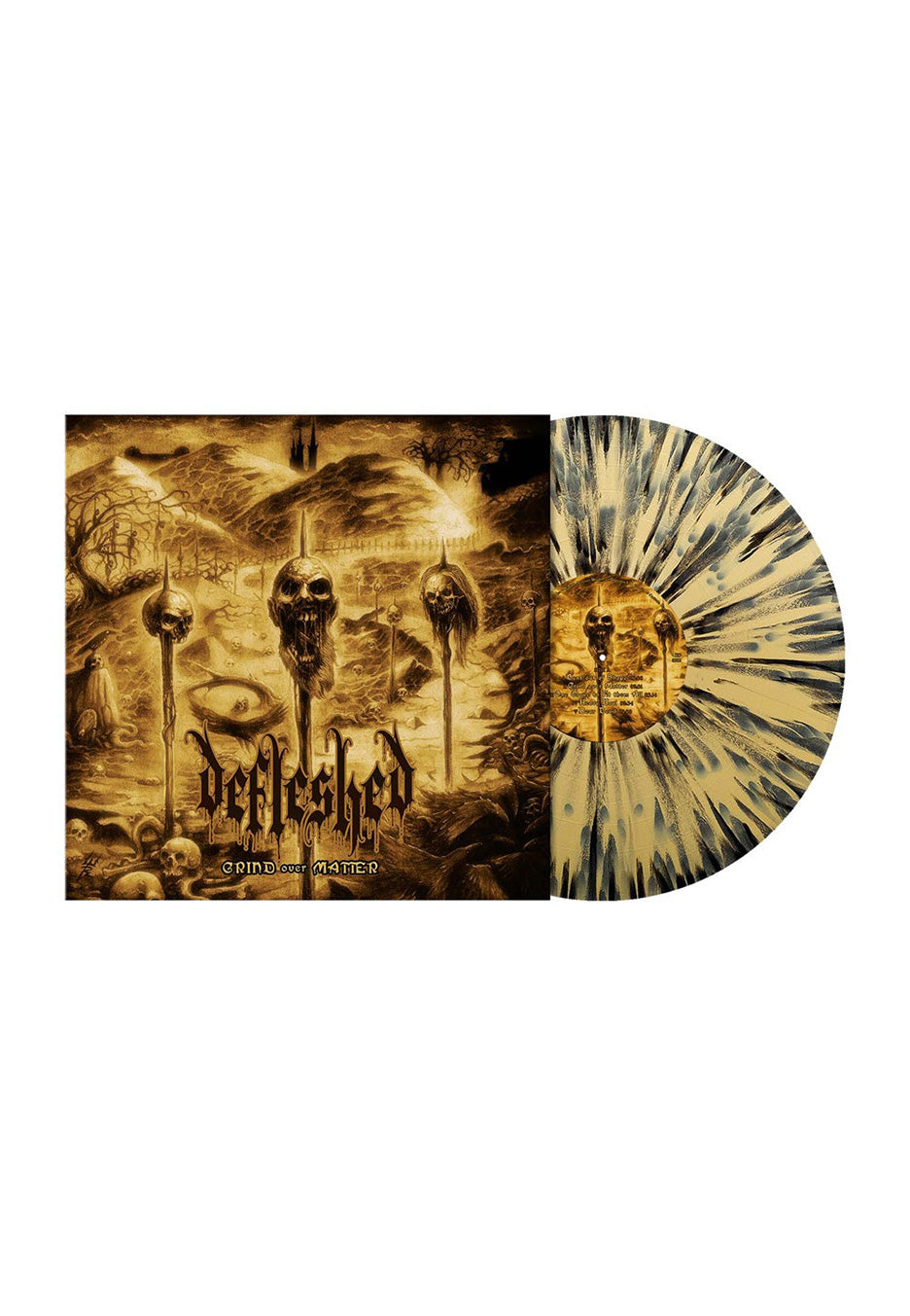 Defleshed - Grind Over Matter Gold Black - Splattered Vinyl | Neutral-Image