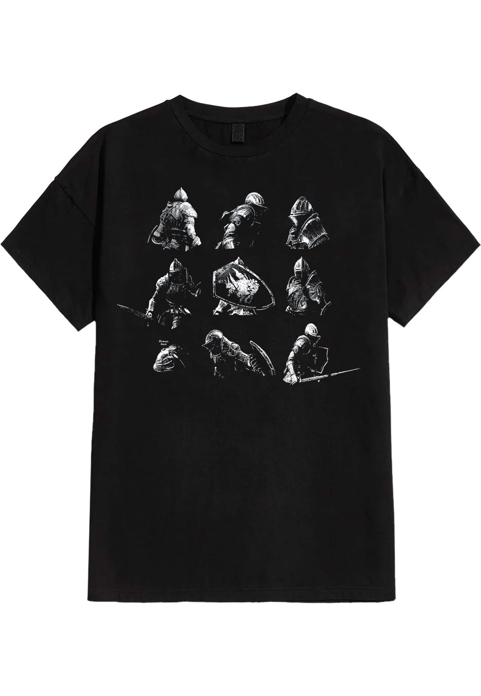 Demon's Souls - Knight Poses - T-Shirt | Neutral-Image