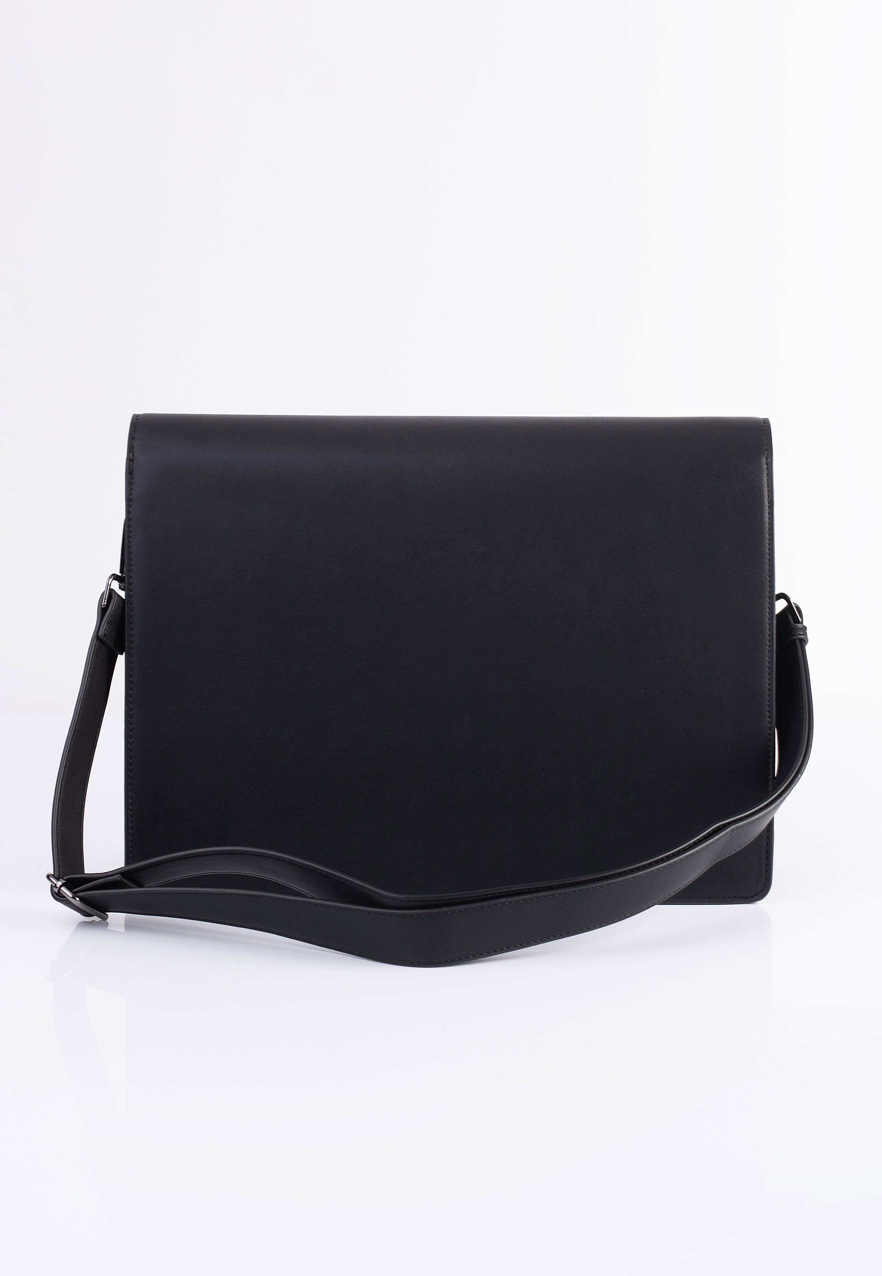 DemoniaCult - Faux Leather Large Crossbody Black - Messenger Bag | Neutral-Image