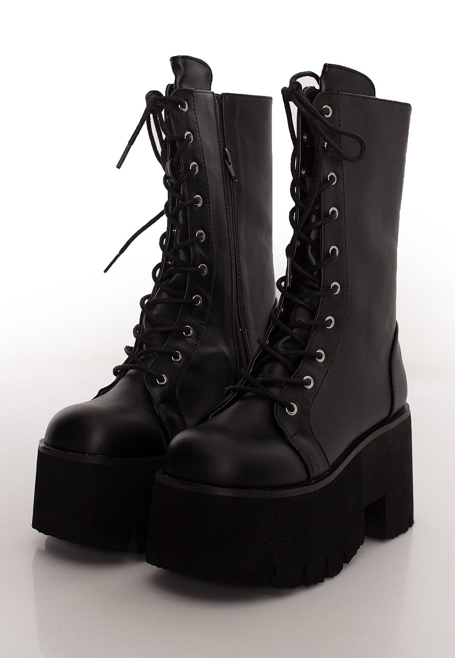 DemoniaCult - Ashes 105 Chunky Heel Black - Girl Shoes | Women-Image