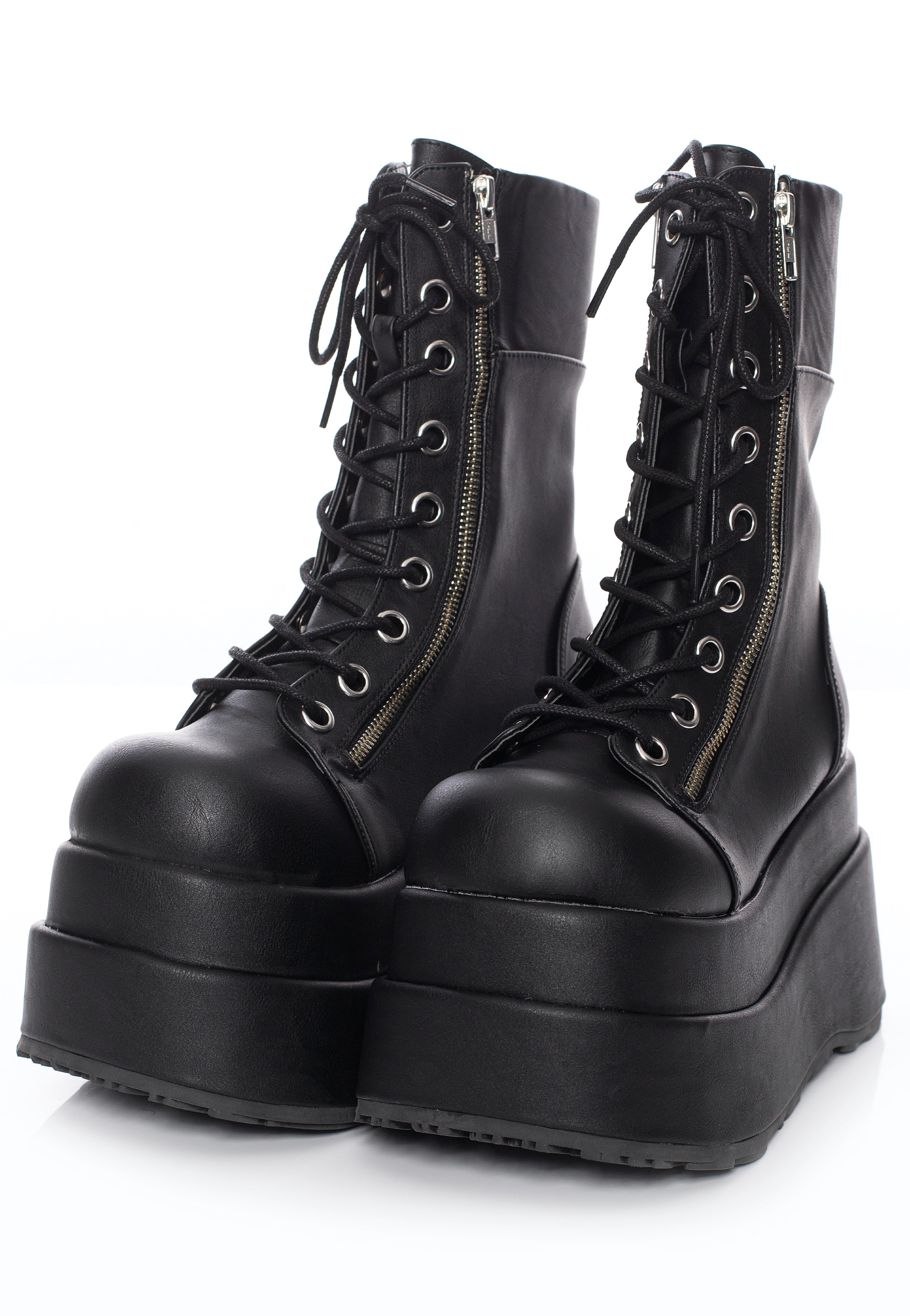 DemoniaCult - Bear 265 Black Vegan Leather - Girl Shoes | Women-Image