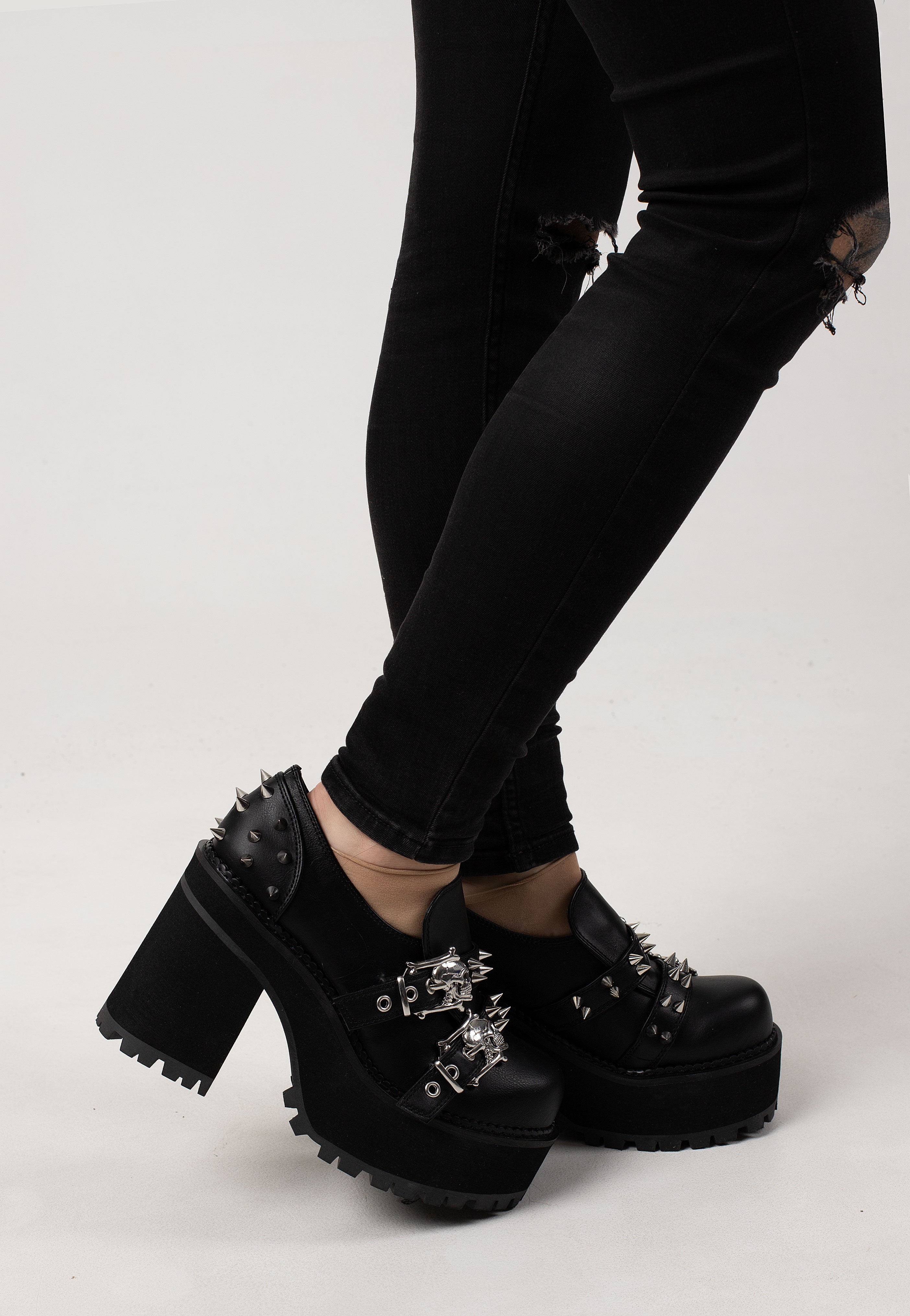 DemoniaCult - Assault 38 Black - Heels | Women-Image