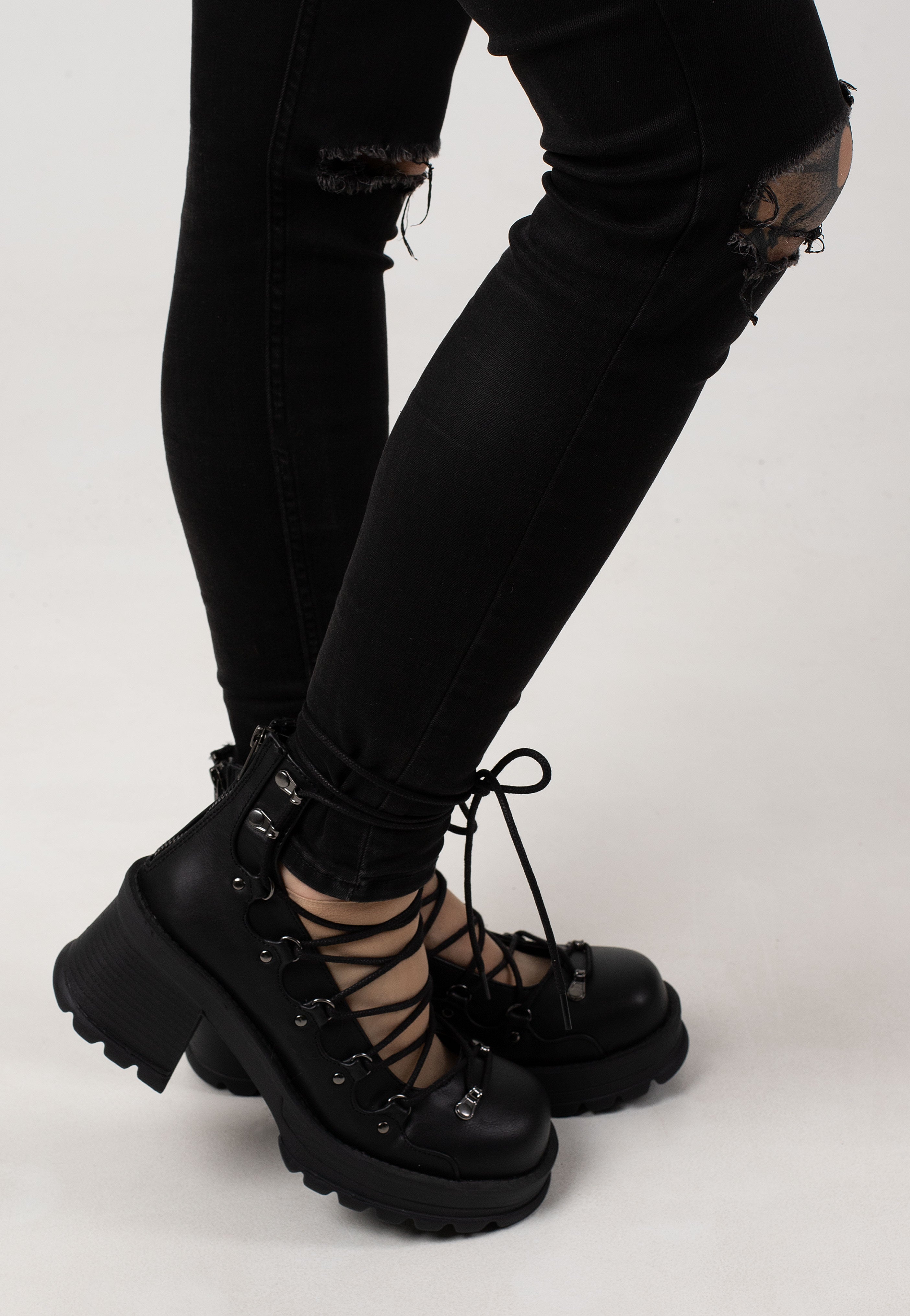 DemoniaCult - Bratty 32 Black - Heels | Women-Image