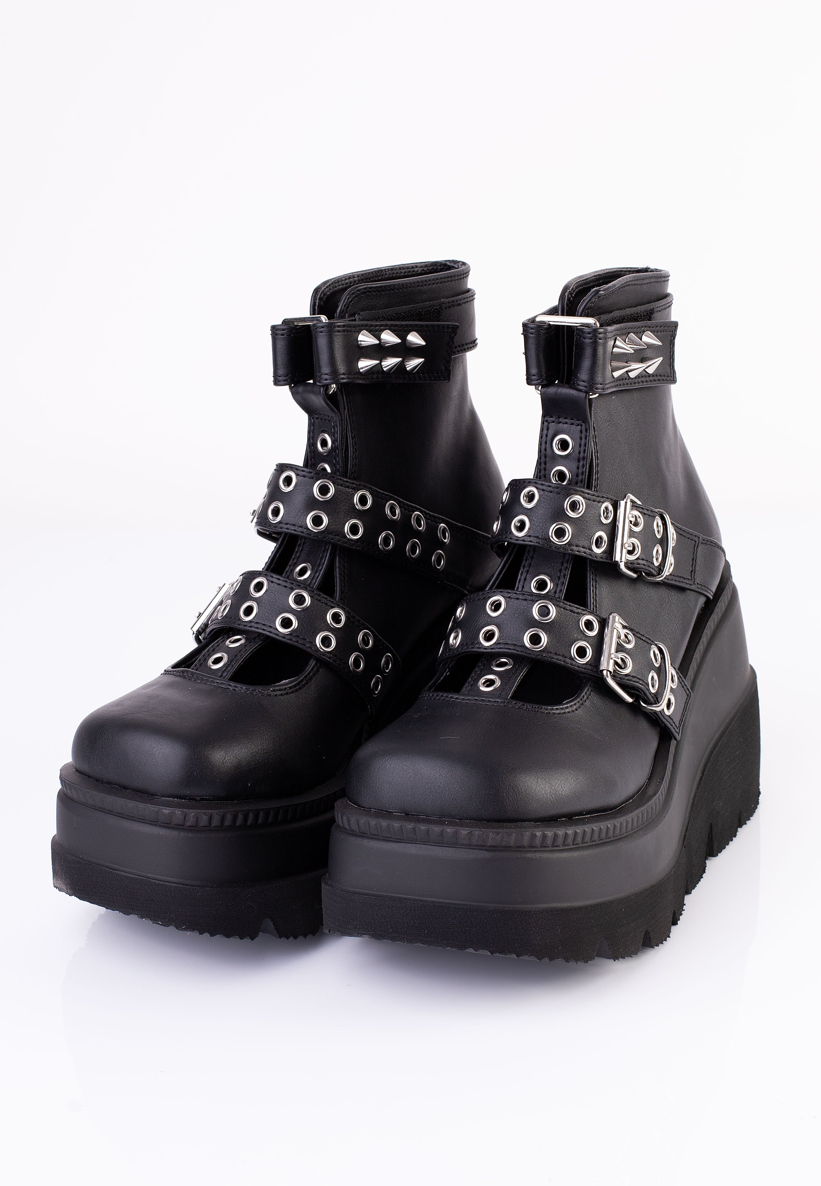 DemoniaCult - Shaker 62 Black Vegan Leather - Girl Shoes | Women-Image