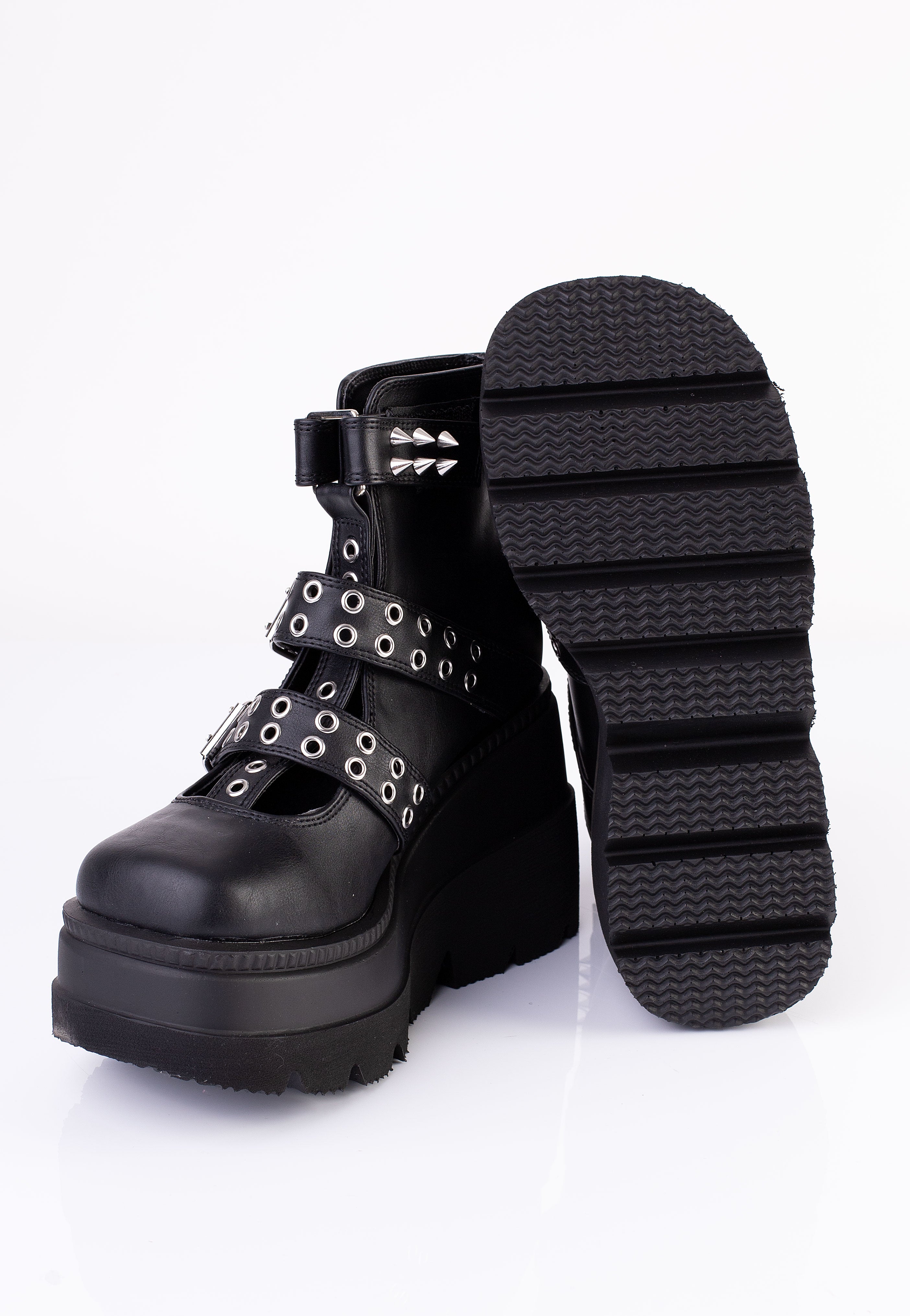 DemoniaCult - Shaker 62 Black Vegan Leather - Girl Shoes | Women-Image