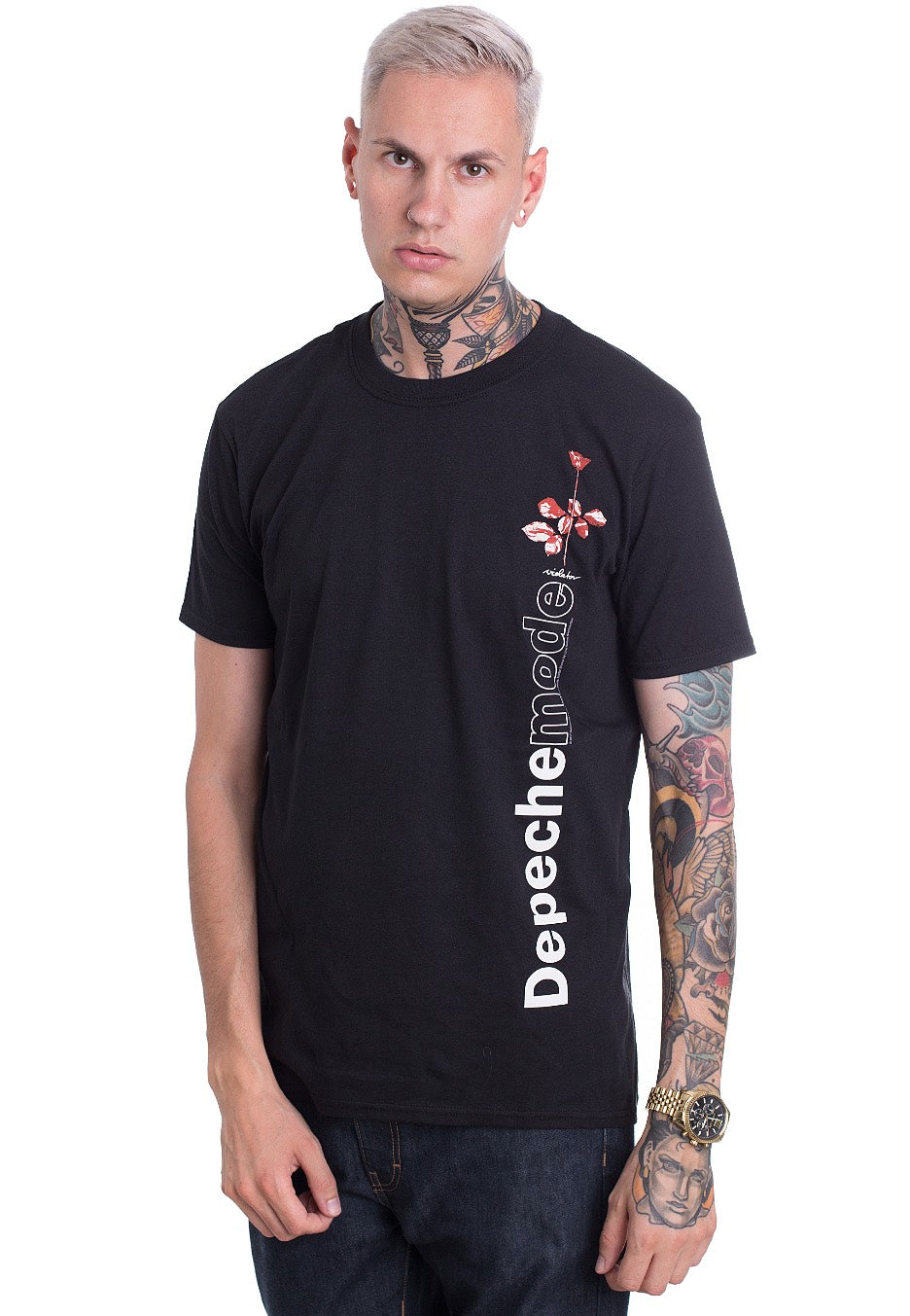 Depeche Mode - Violator Side Rose - T-Shirt | Men-Image