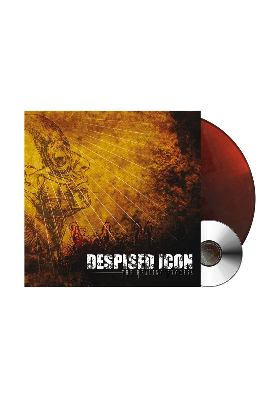 Despised Icon - The Healing Process Transparent Dark Ember - Colored Vinyl +  CD | Neutral-Image