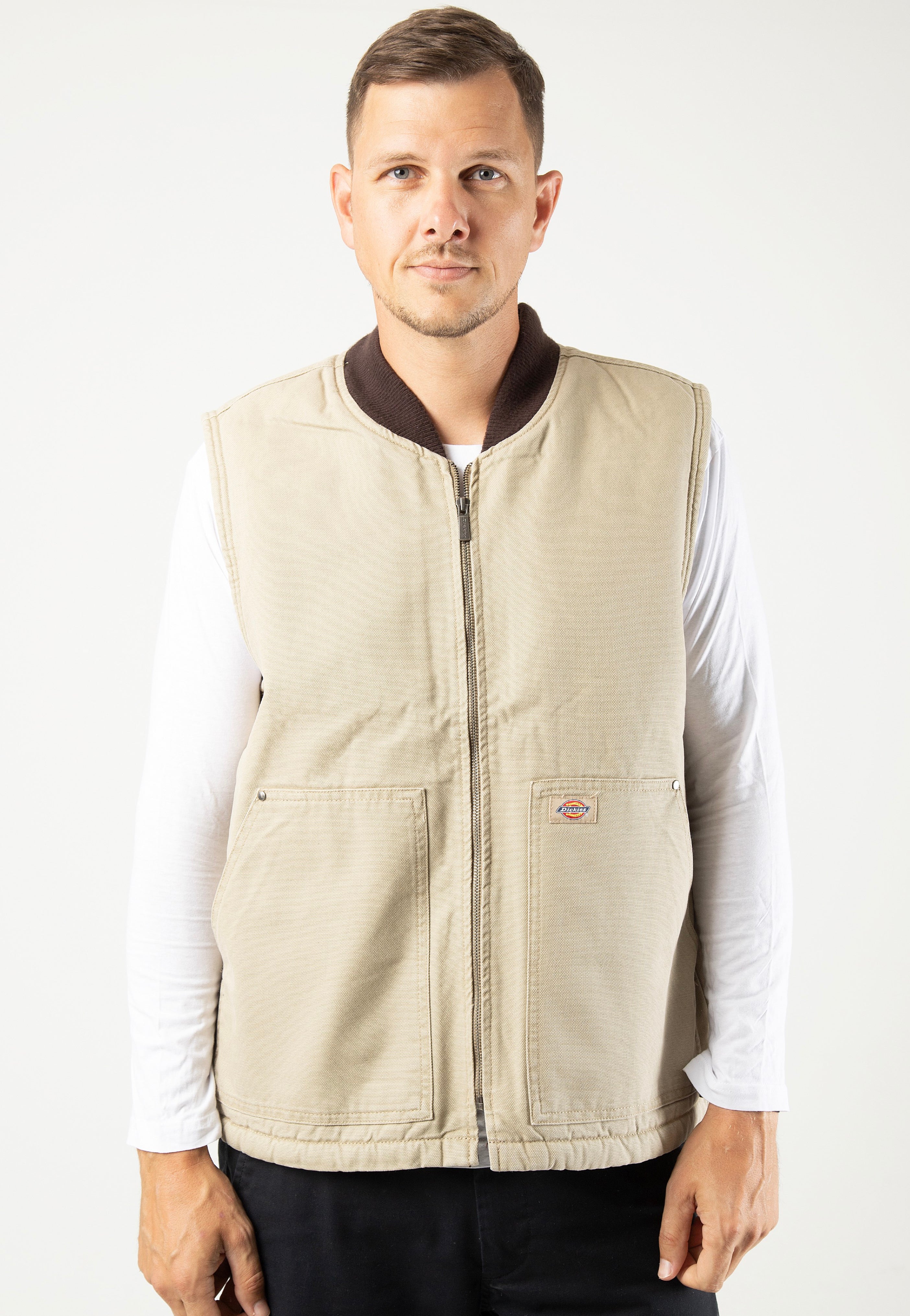 Dickies - Dickies Duck Canvas Stone Washed Desert Sand - Vest | Men-Image