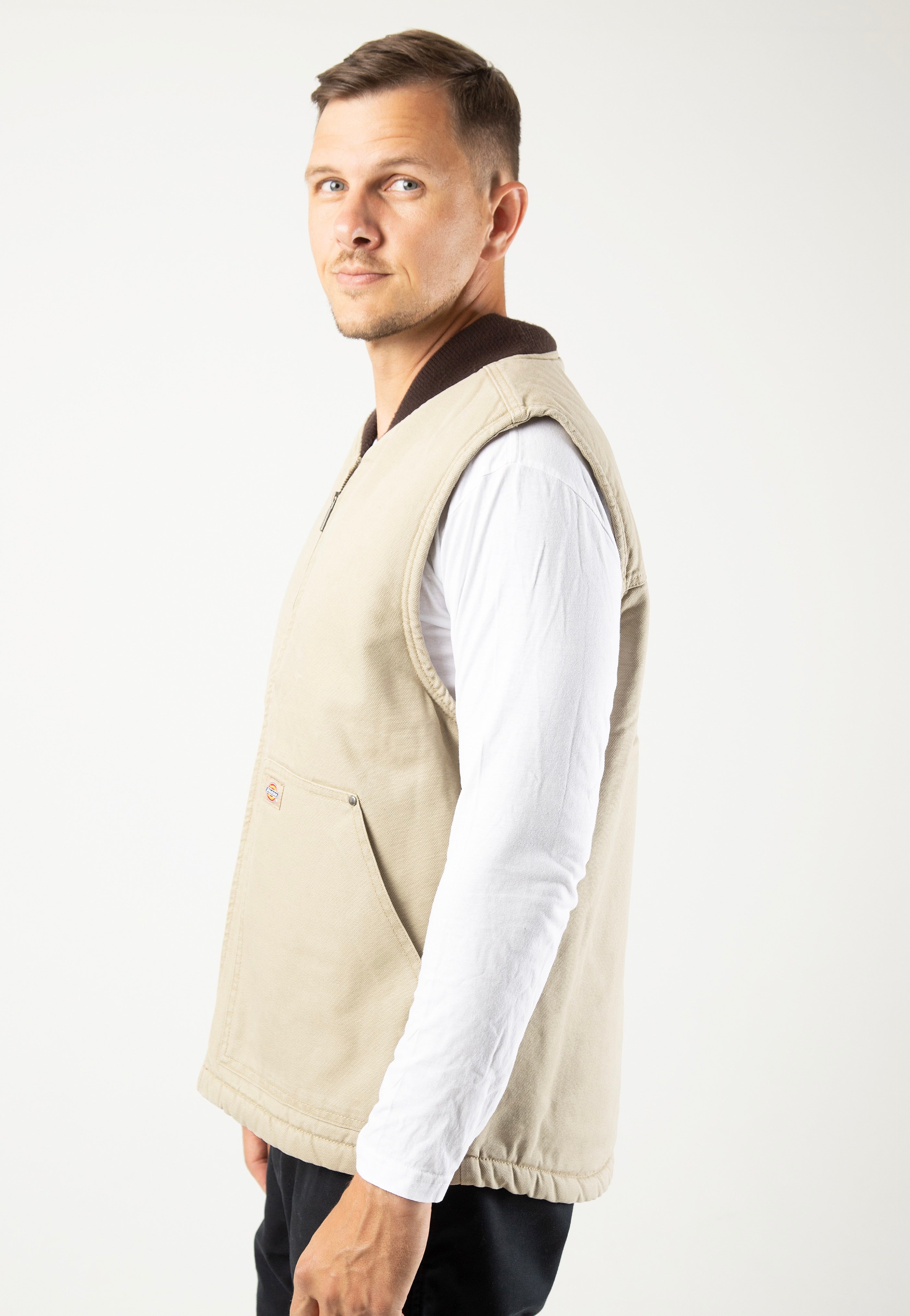 Dickies - Dickies Duck Canvas Stone Washed Desert Sand - Vest | Men-Image