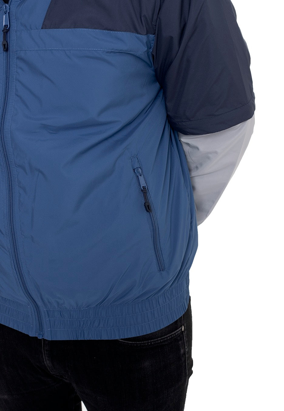 Urban Classics - Zip Away Track Sportyblue/Lightasphalt - Track Jacket | Men-Image