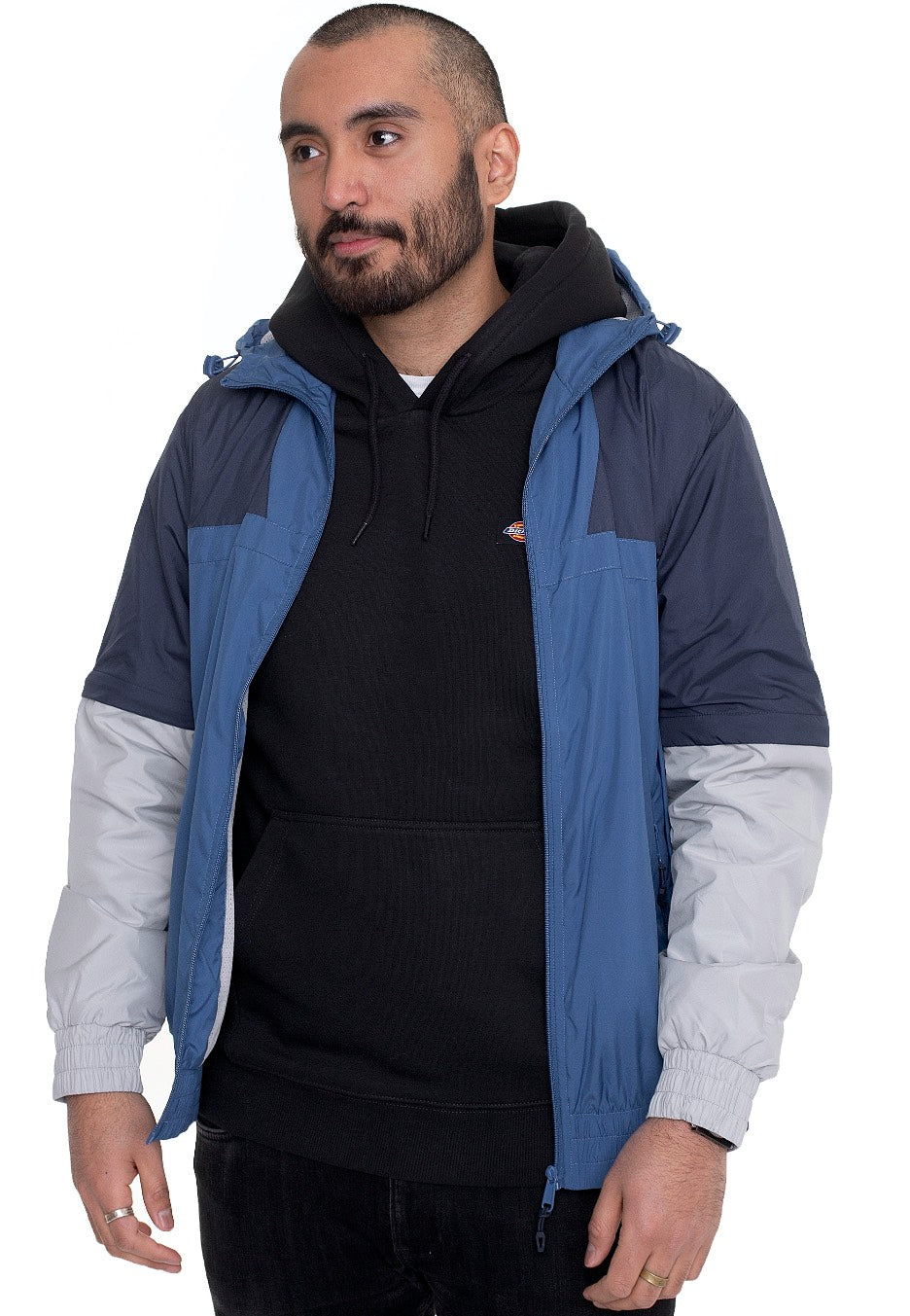 Urban Classics - Zip Away Track Sportyblue/Lightasphalt - Track Jacket | Men-Image