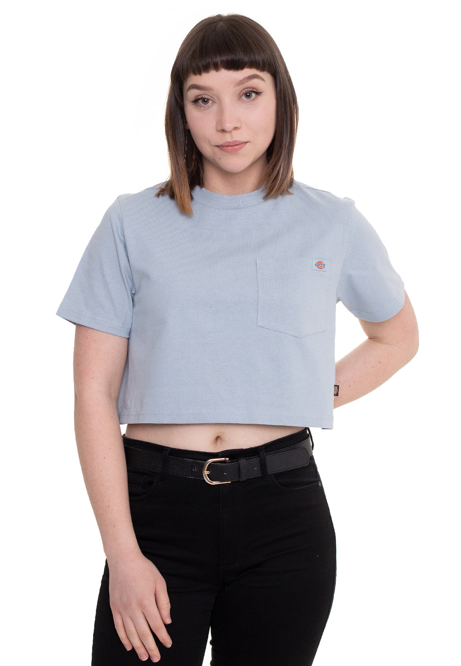 Dickies - Porterdale Crop Fog Blue - T-Shirt | Women-Image