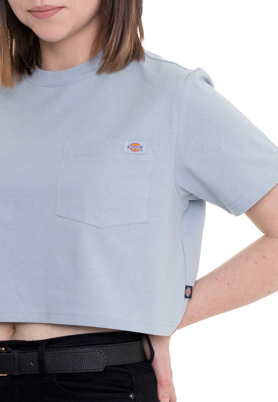 Dickies - Porterdale Crop Fog Blue - T-Shirt | Women-Image