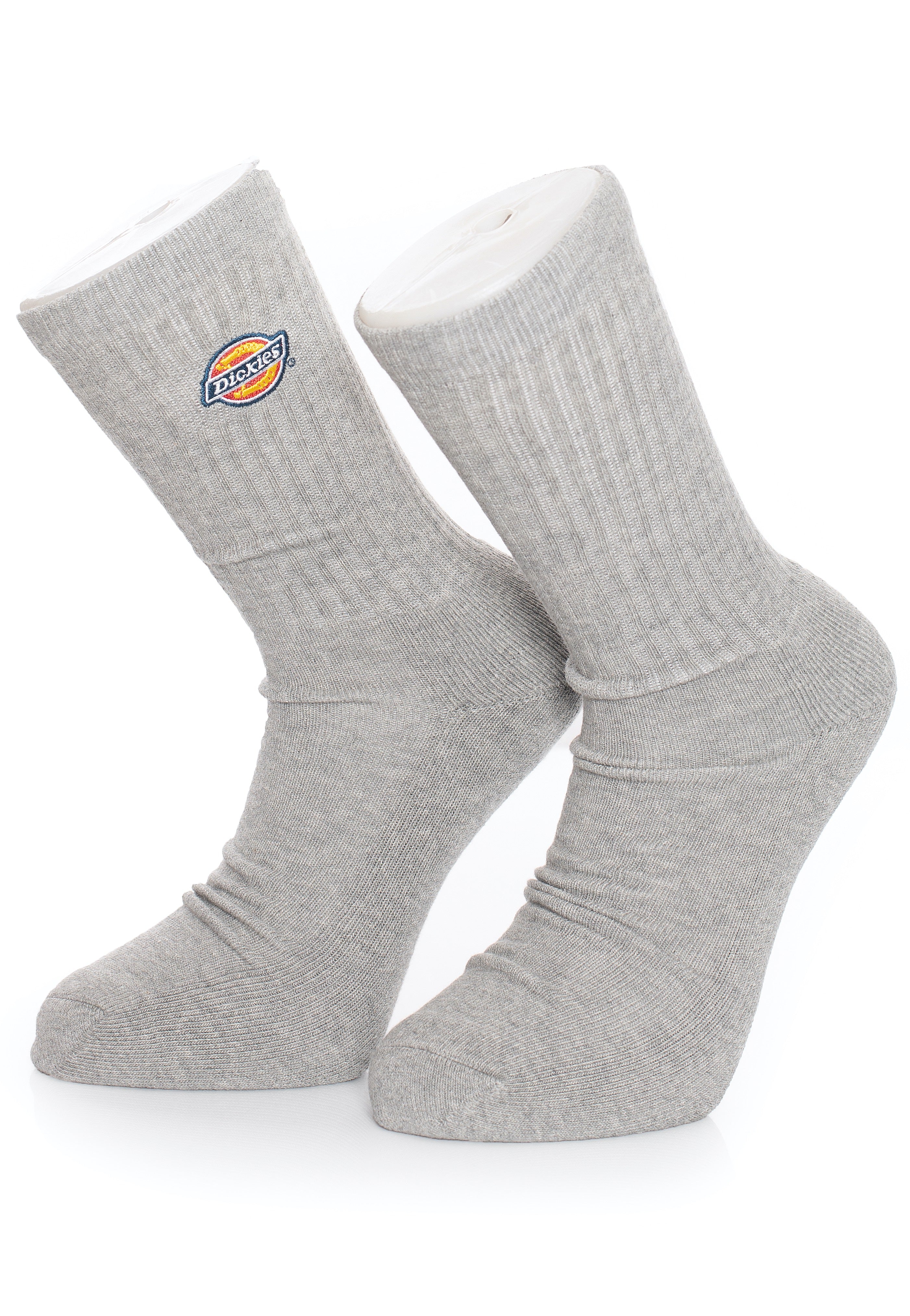 Dickies - Valley Grove Embroidered Grey Melange - Socks | Neutral-Image