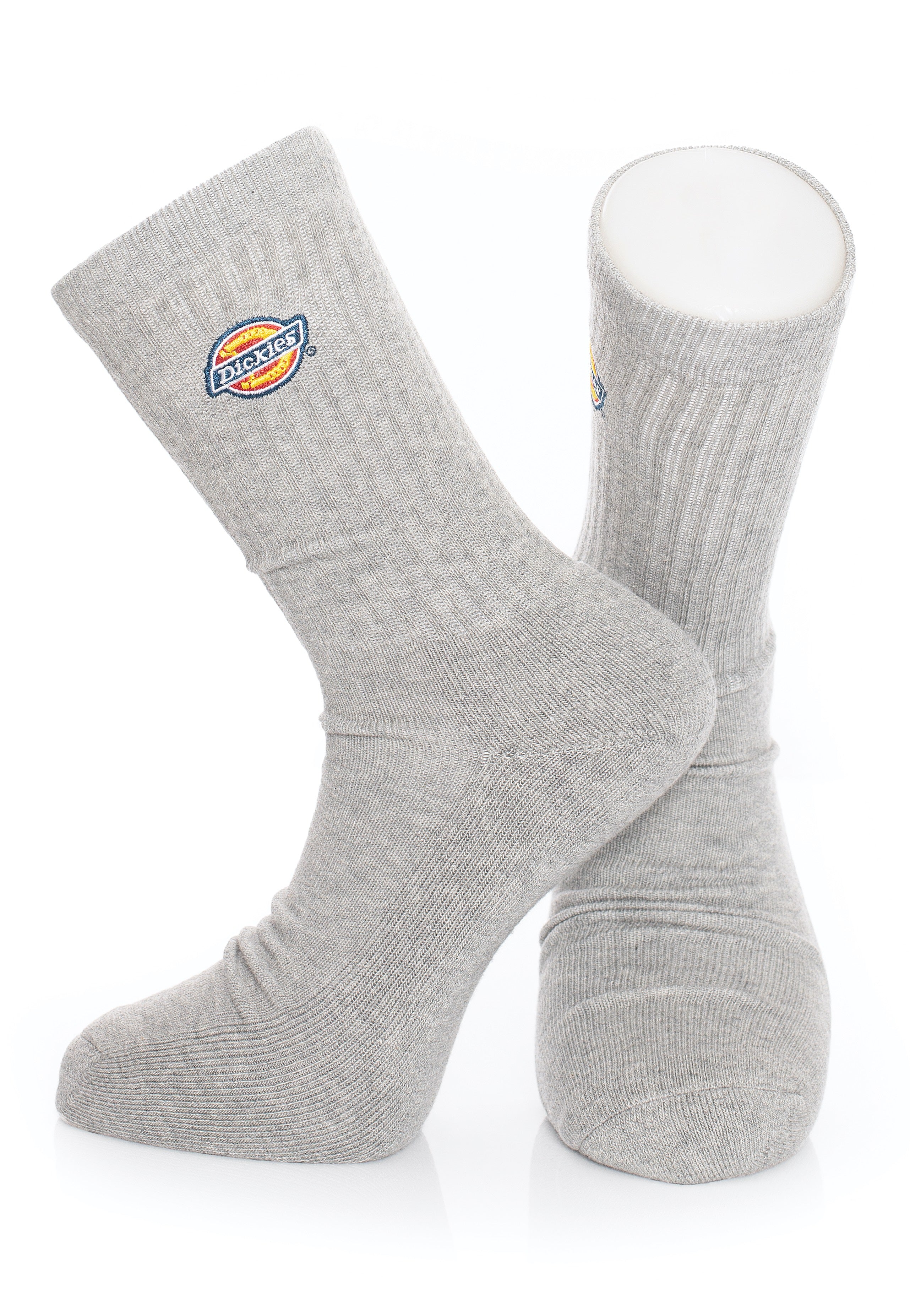 Dickies - Valley Grove Embroidered Grey Melange - Socks | Neutral-Image