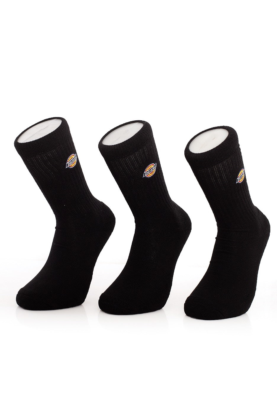 Dickies - Valley Grove Pack of 3 Embroided Black - Socks | Neutral-Image