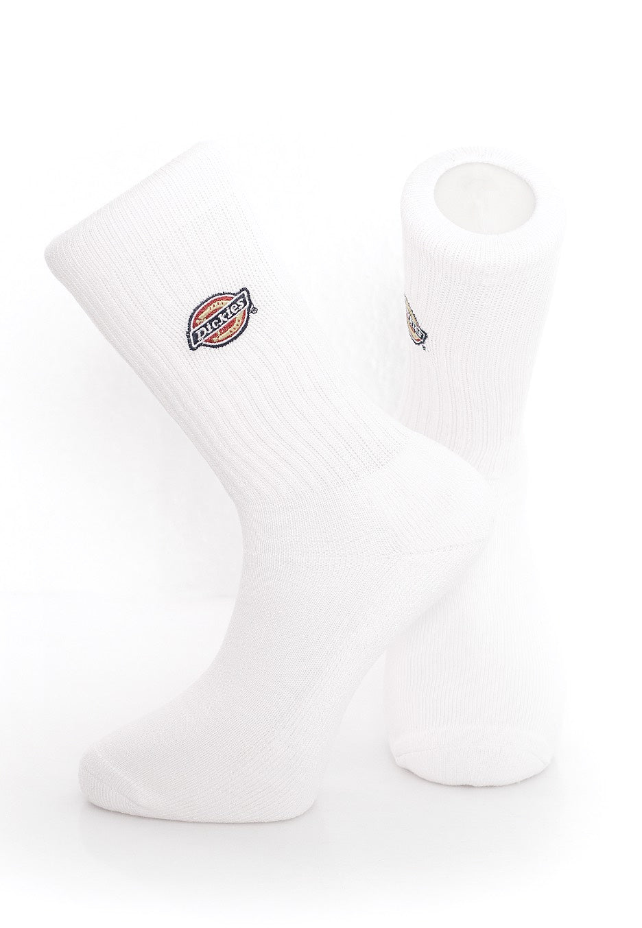 Dickies - Valley Grove Pack of 3 Embroided White - Socks | Neutral-Image