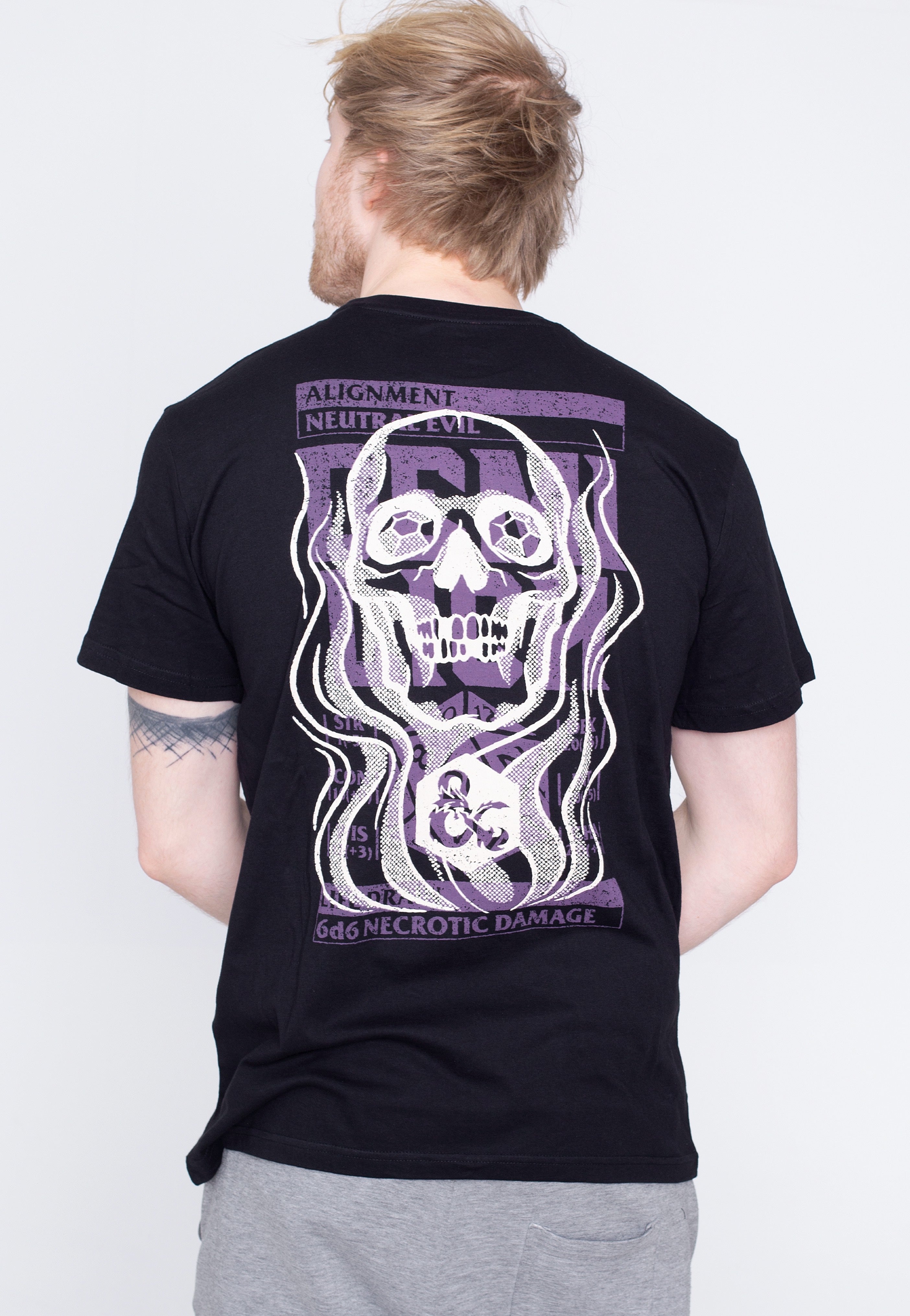 Dungeons & Dragons - Skull Backprint - T-Shirt | Men-Image