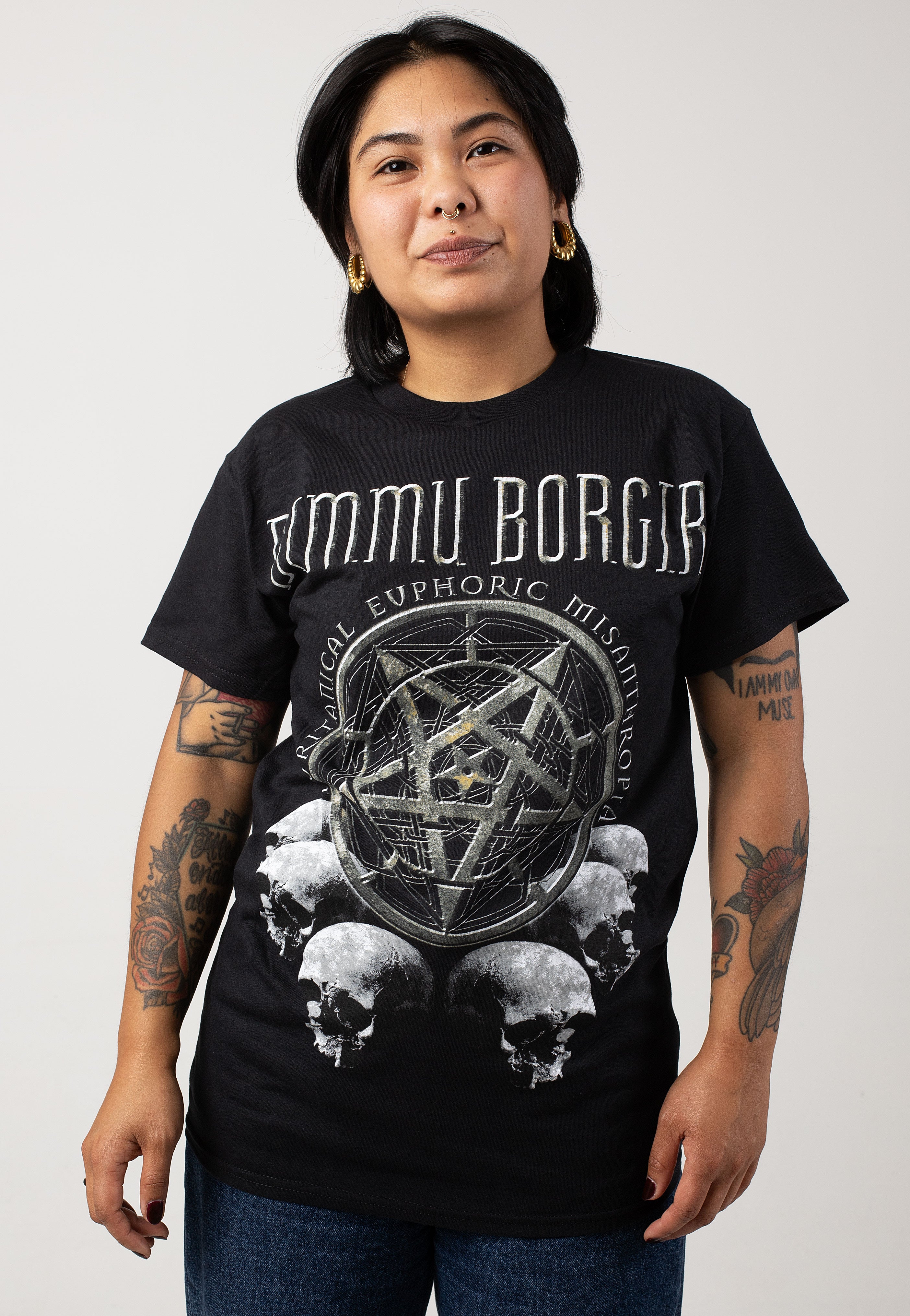 Dimmu Borgir - Puritanical Euphoric Misanthropia (Skulls) - T-Shirt | Women-Image