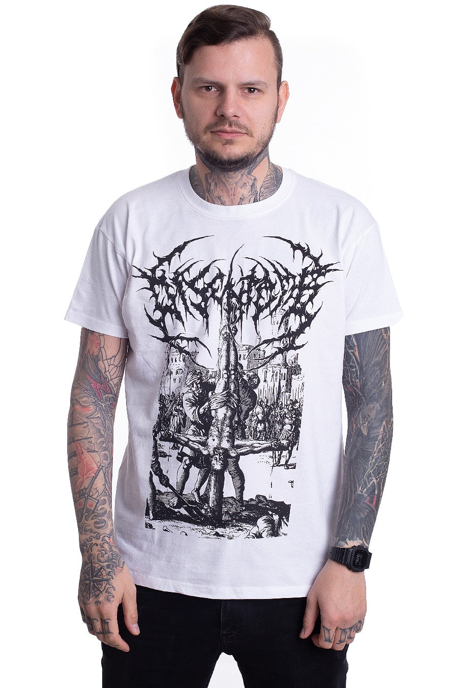 Disentomb - Crucifixion White - T-Shirt | Impericon