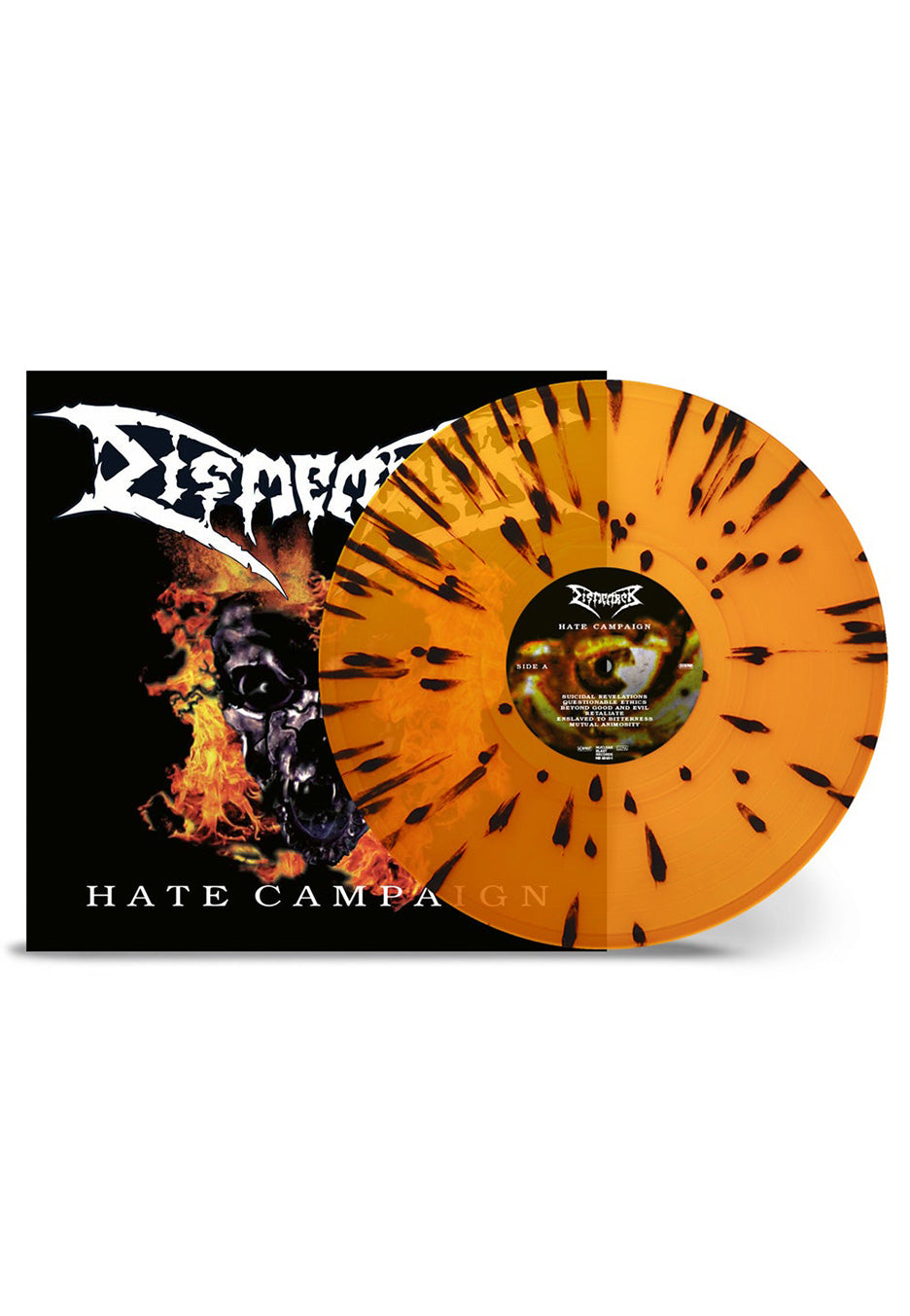 Dismember - Hate Campaign Transparent Orange/Black - Splattered Vinyl | Neutral-Image