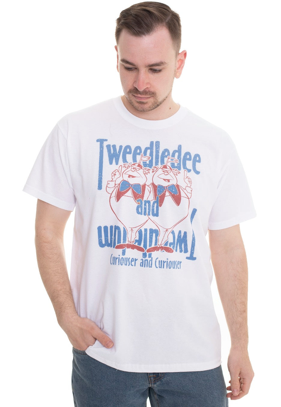 Alice In Wonderland - Tweedles White - T-Shirt | Men-Image