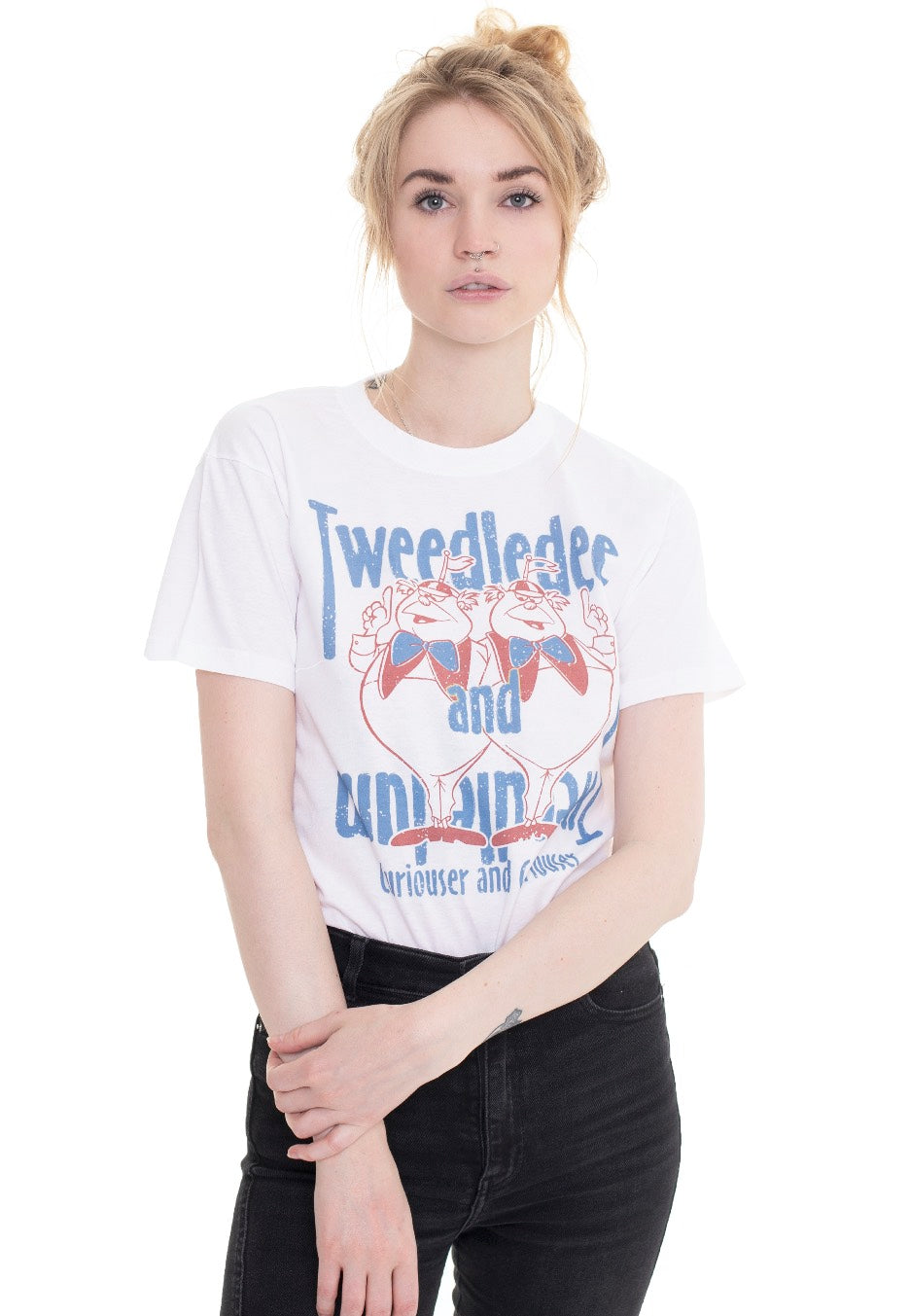 Alice In Wonderland - Tweedles White - T-Shirt | Women-Image