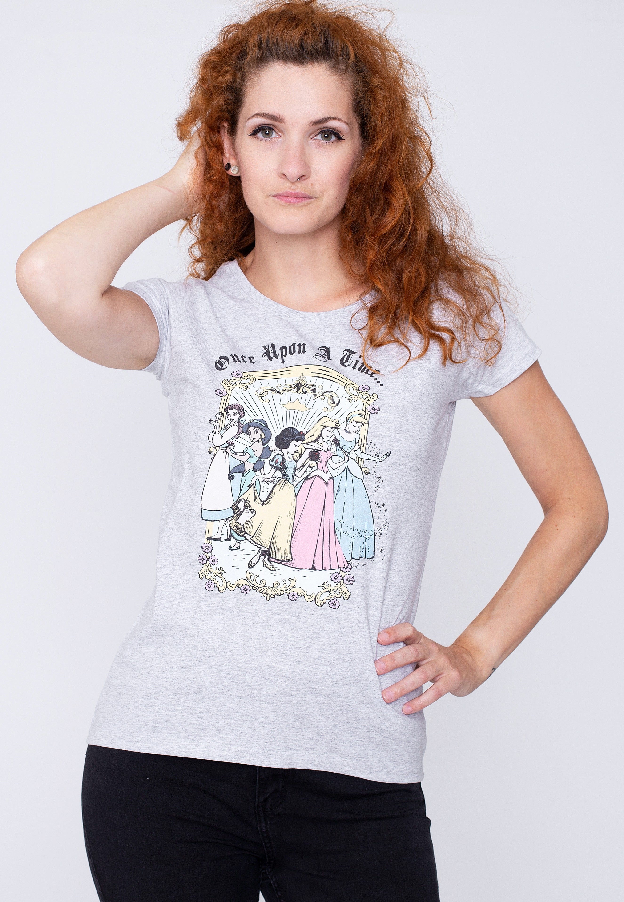 Disney - Vintage Princess Group Grey - Girly | Women-Image