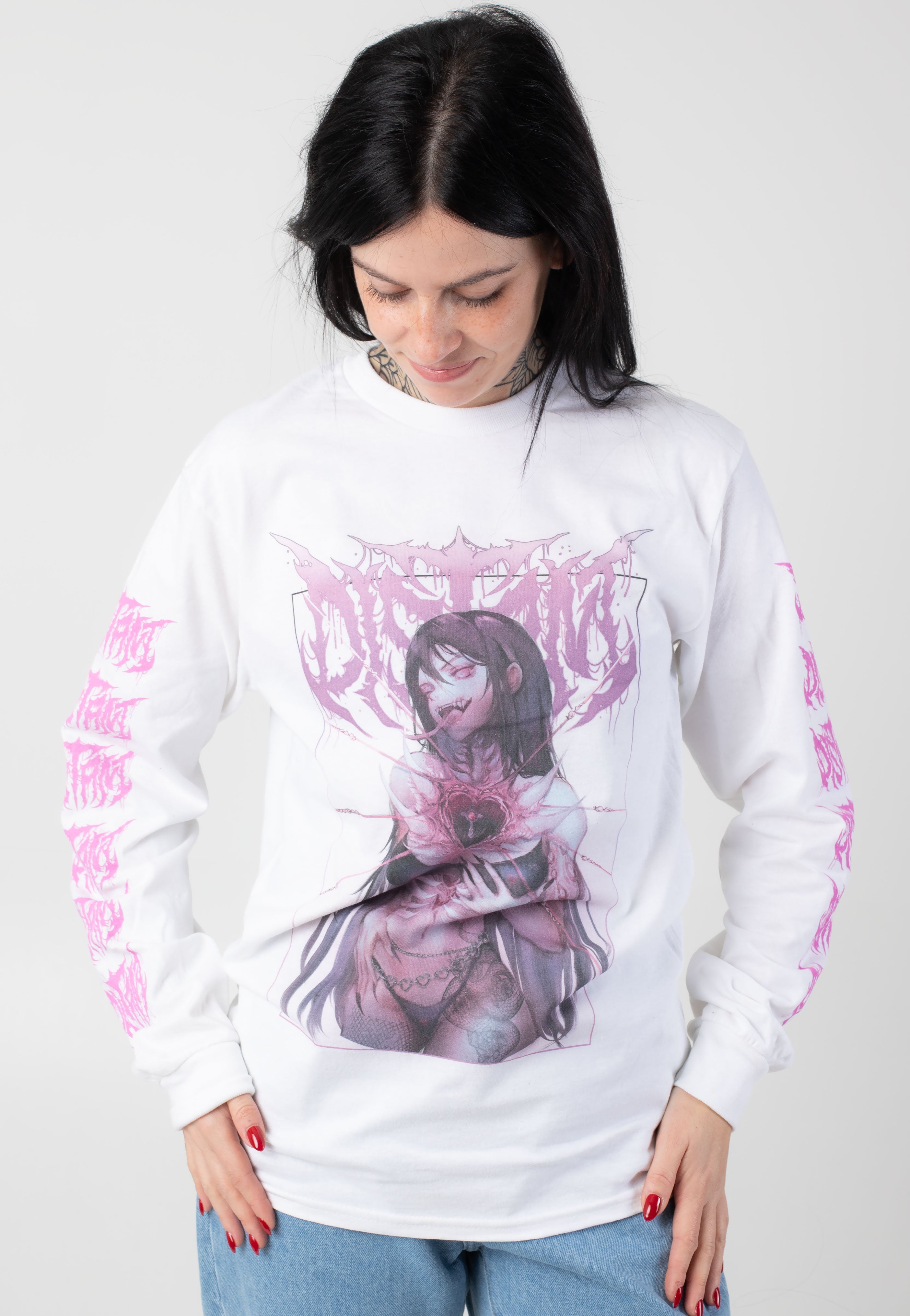 Distant - Daath White - Longsleeve | Women-Image