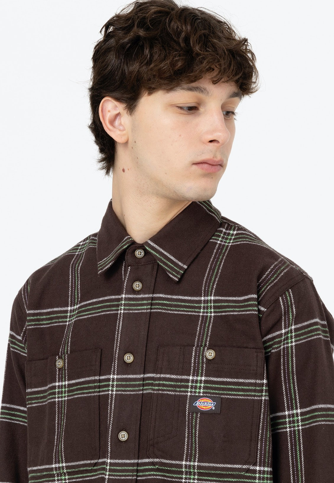 Dickies - Warrenton Dark Brown - Shirt | Men-Image