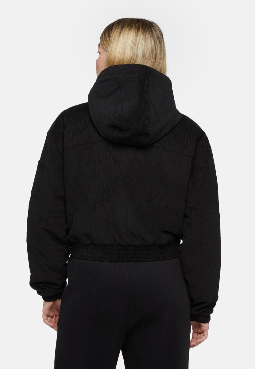 Dickies - Corduroy Hooded W Black - Jacket | Women-Image