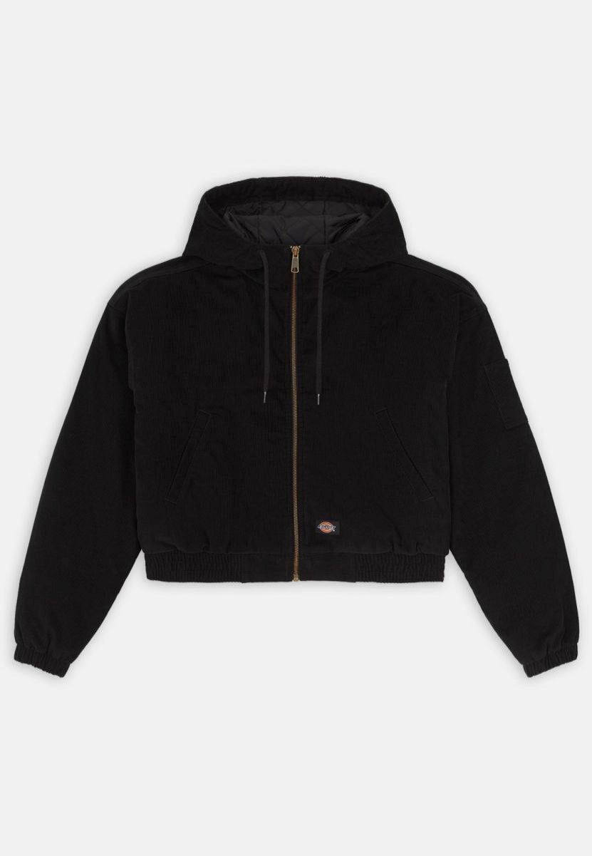 Dickies - Corduroy Hooded W Black - Jacket | Women-Image