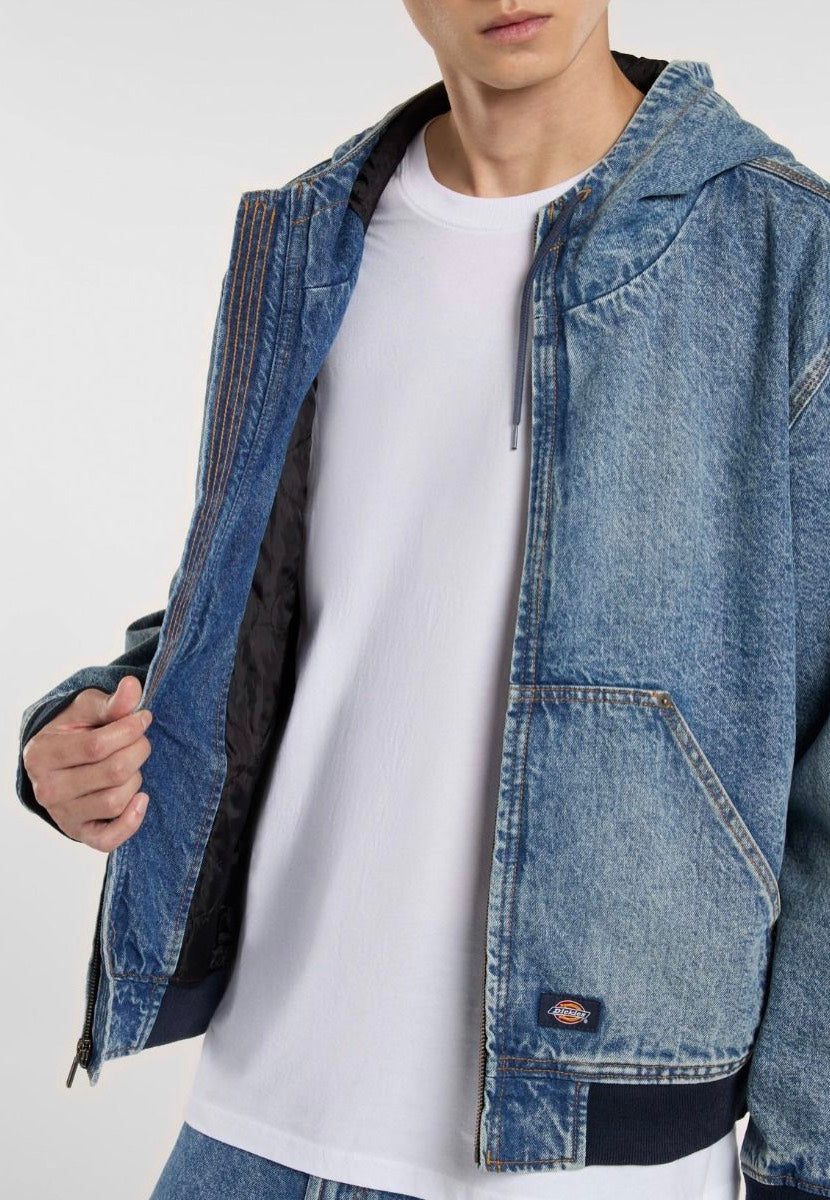 Dickies - Hooded Rinsed Fade - Jeans Jacket | Men-Image