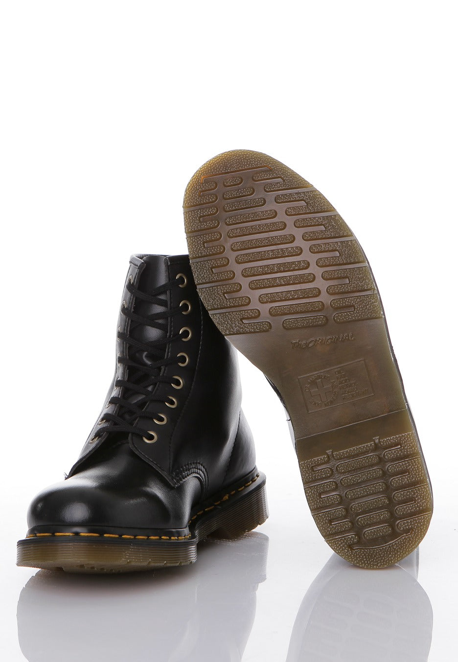 Dr. Martens - Vegan 1460 Black Felix Rub Off - Shoes | Men-Image