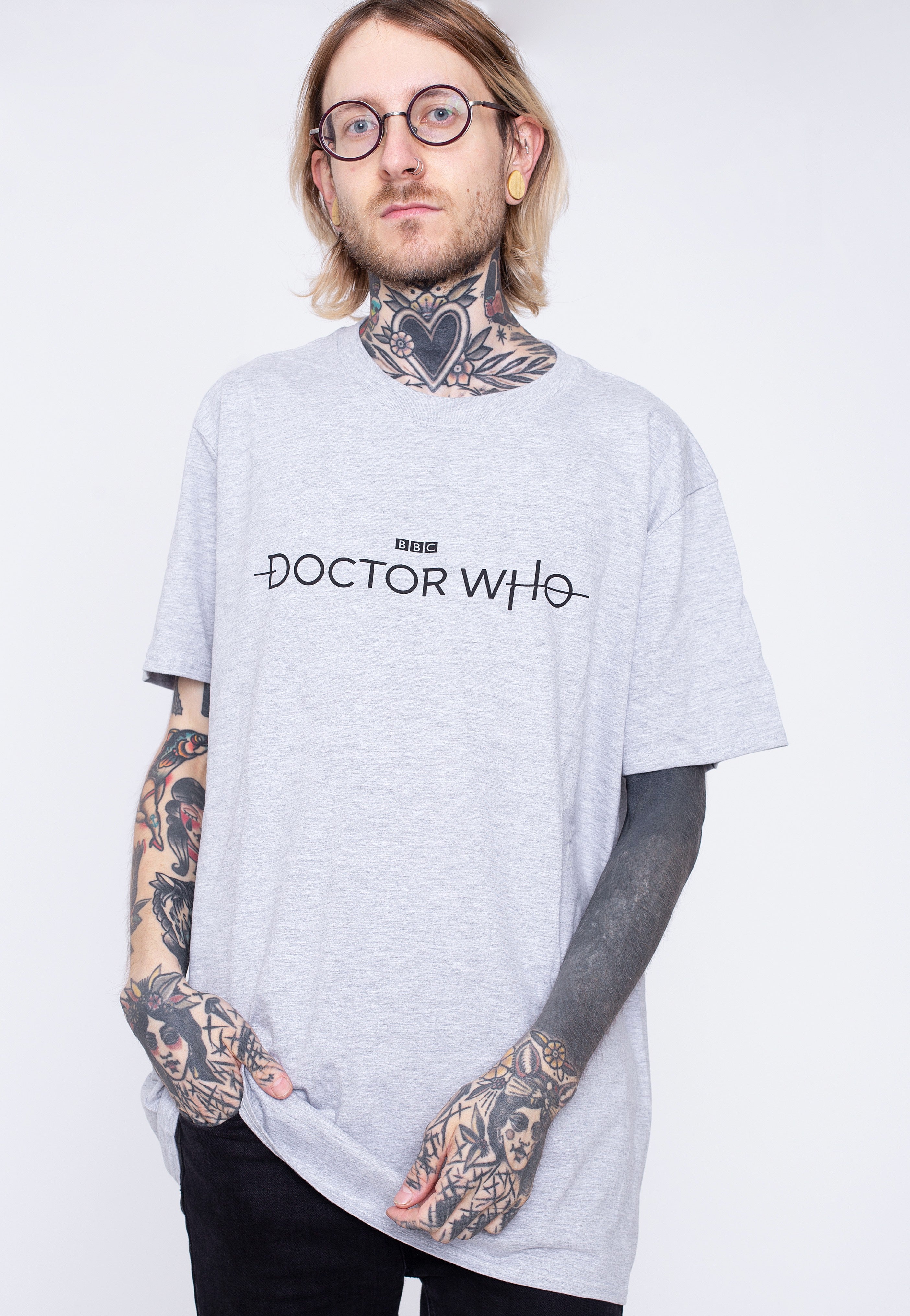 Doctor Who - Logo Grey - T-Shirt | Men-Image