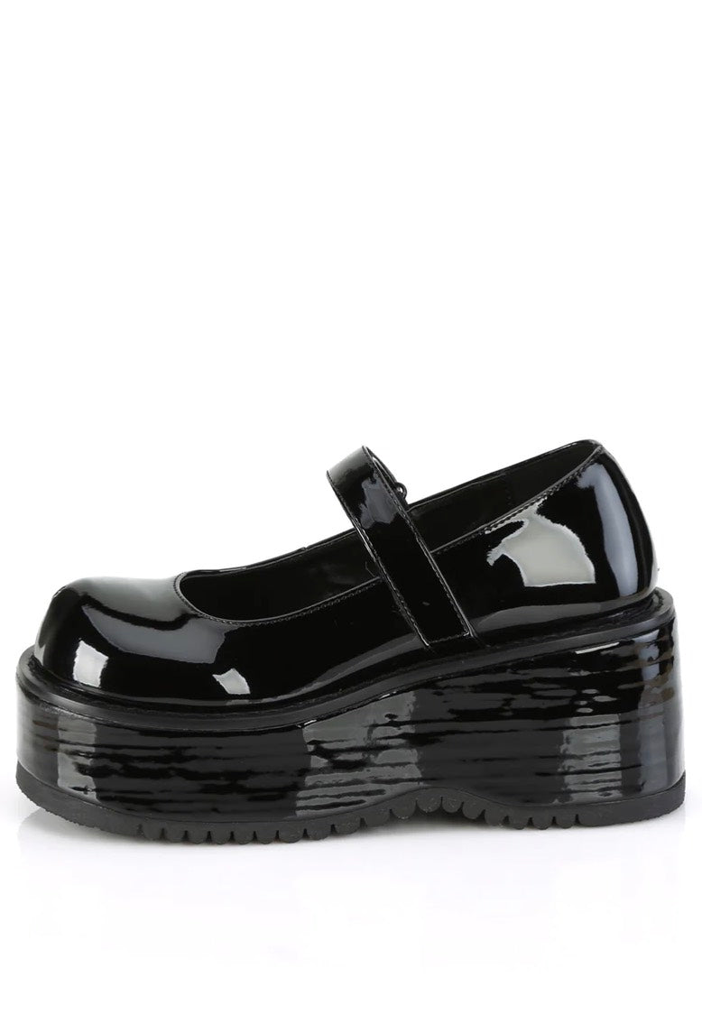 DemoniaCult - Dollie 01 Black Pat - Girl Sandals | Women-Image