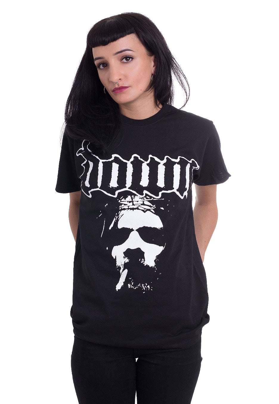 Down - Face - T-Shirt | Women-Image