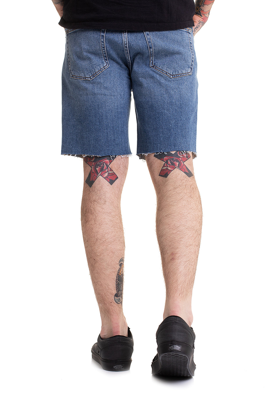 Dr. Denim - Clark Shorts Creek Mid Blue Ripped - Shorts | Men-Image