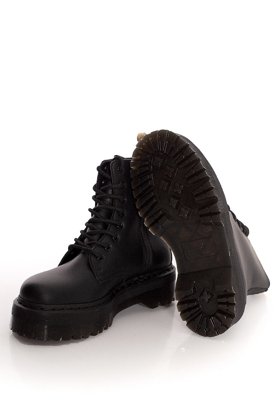 Dr. Martens - Vegan Jadon II Mono Black Felix Rub Off Black - Shoes | Men-Image