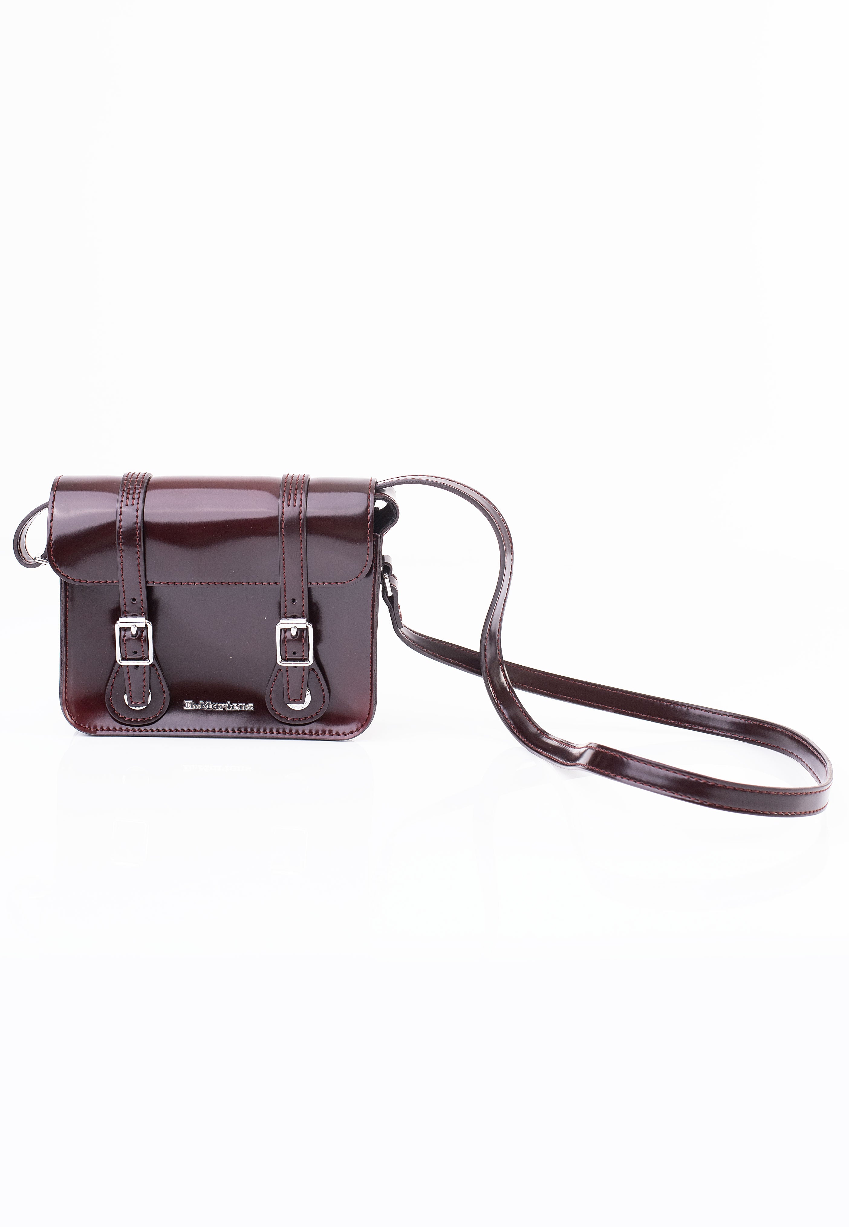 Dr. Martens - 7'' Satchel Cherry Red Oxford Rub Off - Bag | Neutral-Image