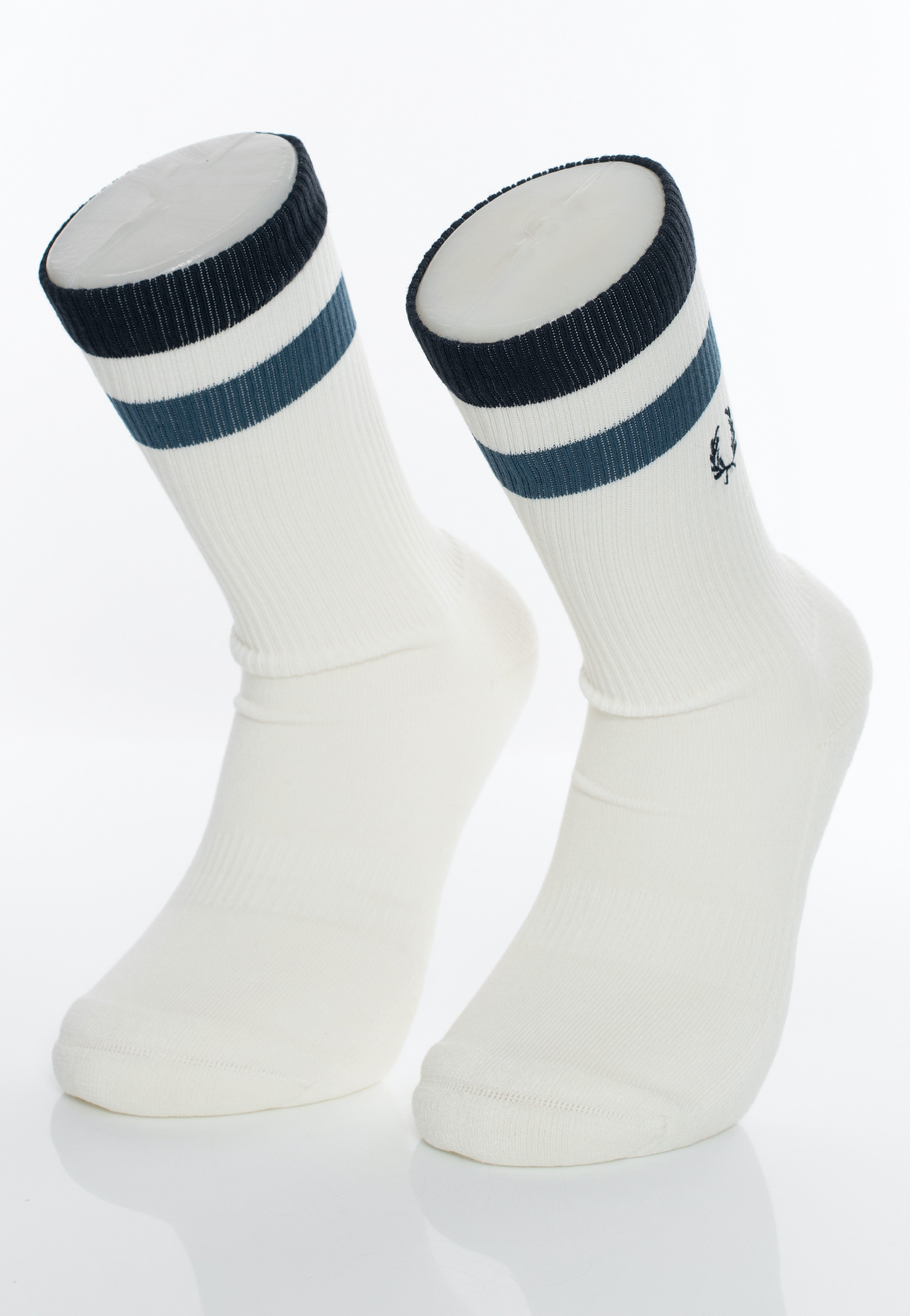 Fred Perry - Bold Twin Tipped Snow White - Socks | Neutral-Image